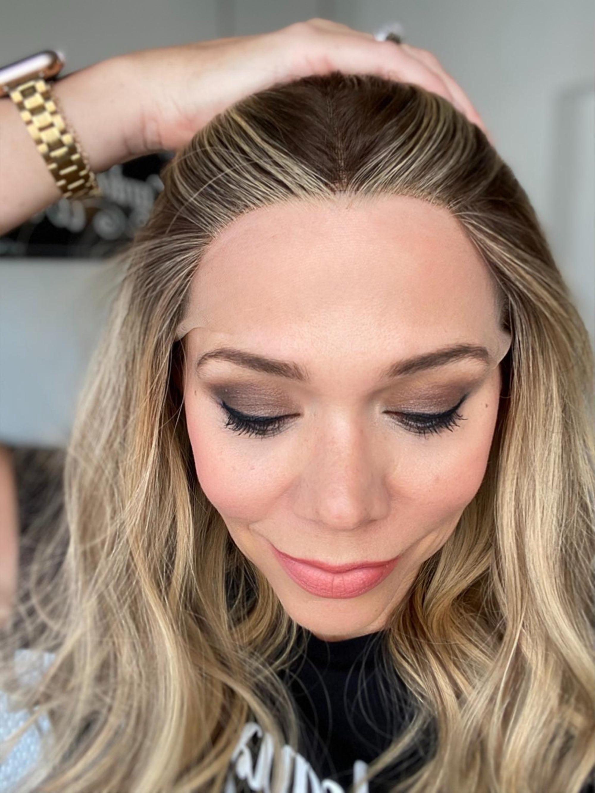 STOCK # BL604.12 GARDEAUX DELUXE DOUBLE LACE TOP WIG (MEDIUM CAP) FINAL SALE