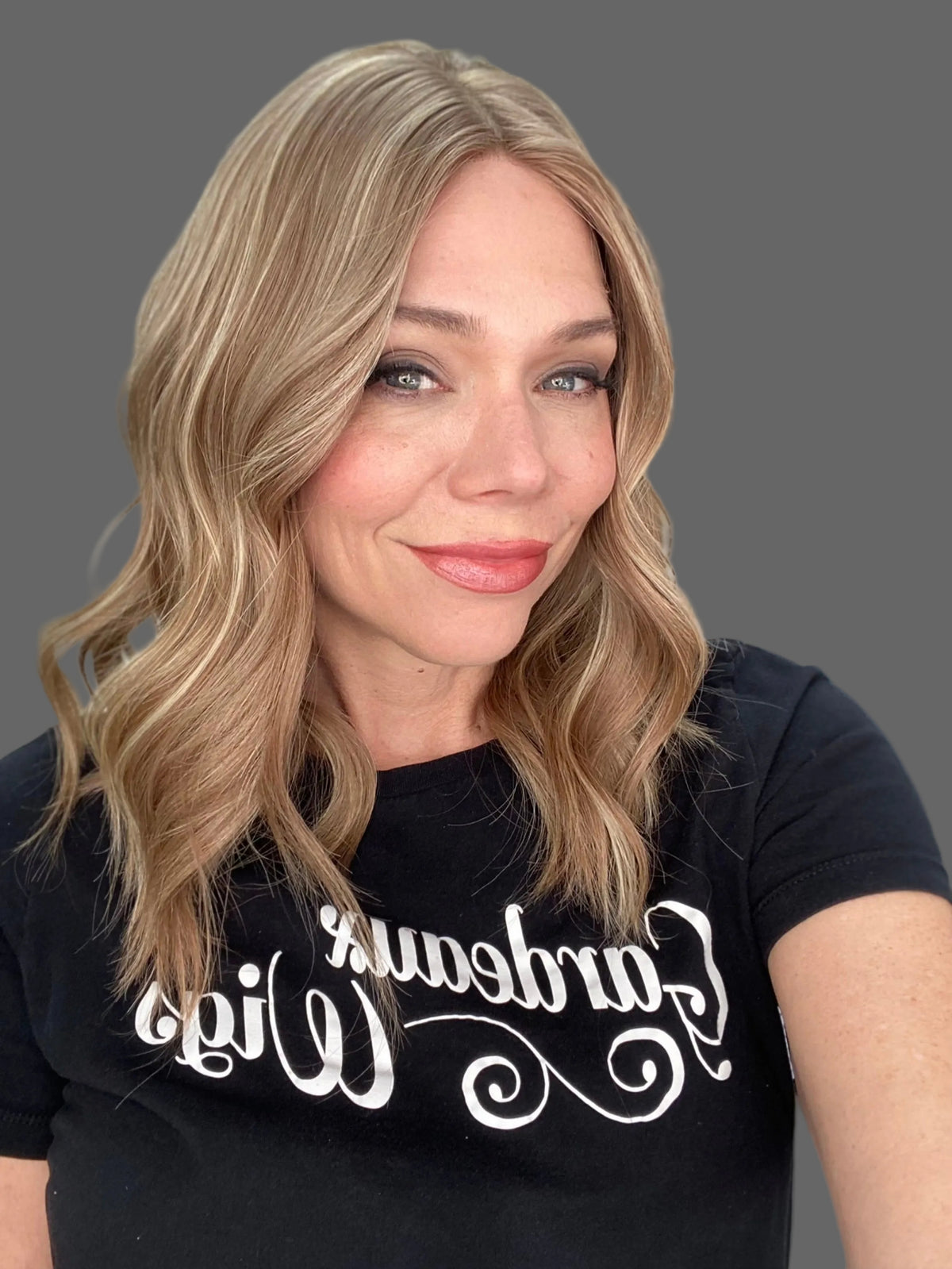 Human hair hand tied blonde wig