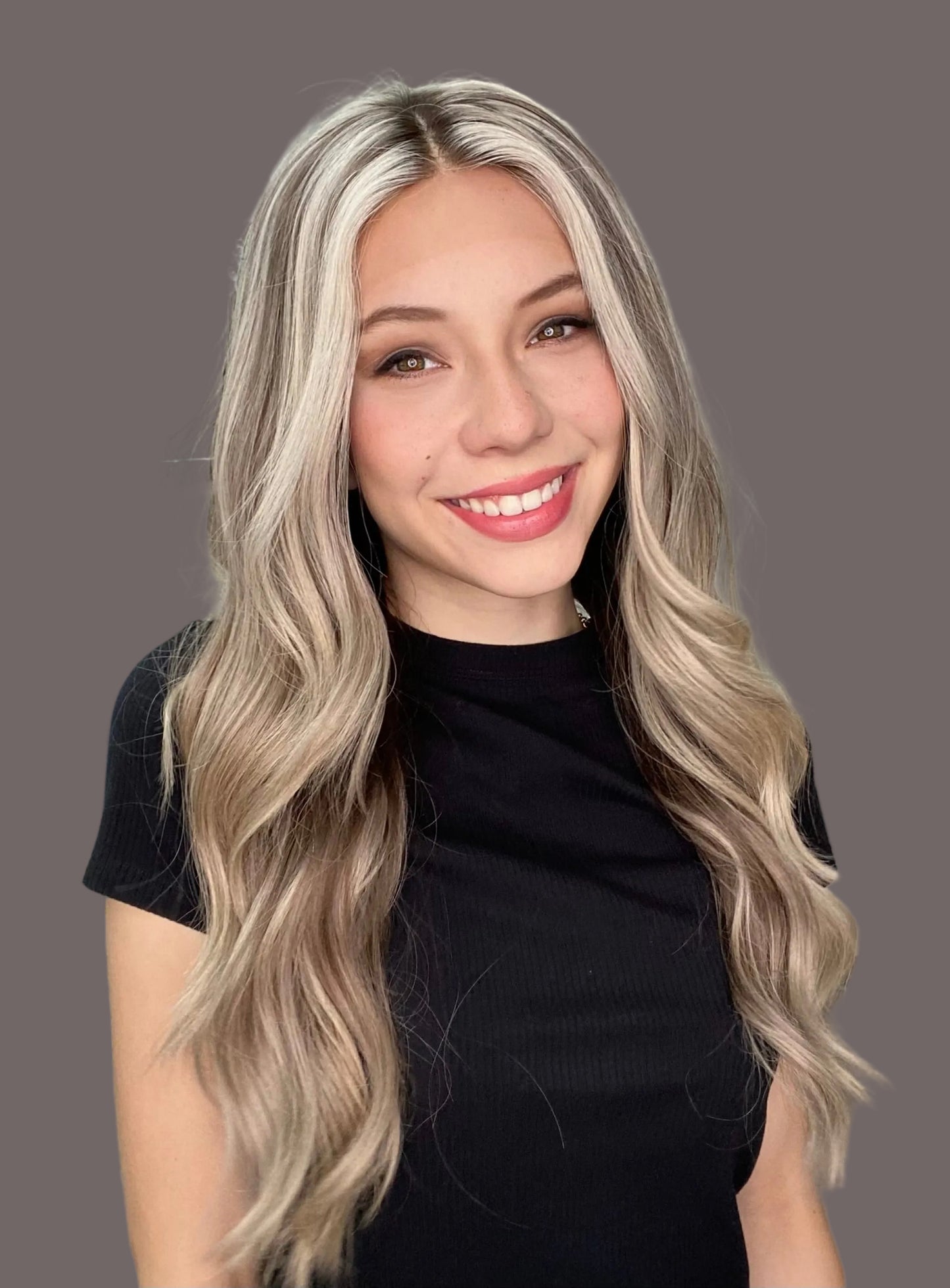 HUMAN HAIR HAND TIED MONO TOP WIG (SMALL CAP) # 8706