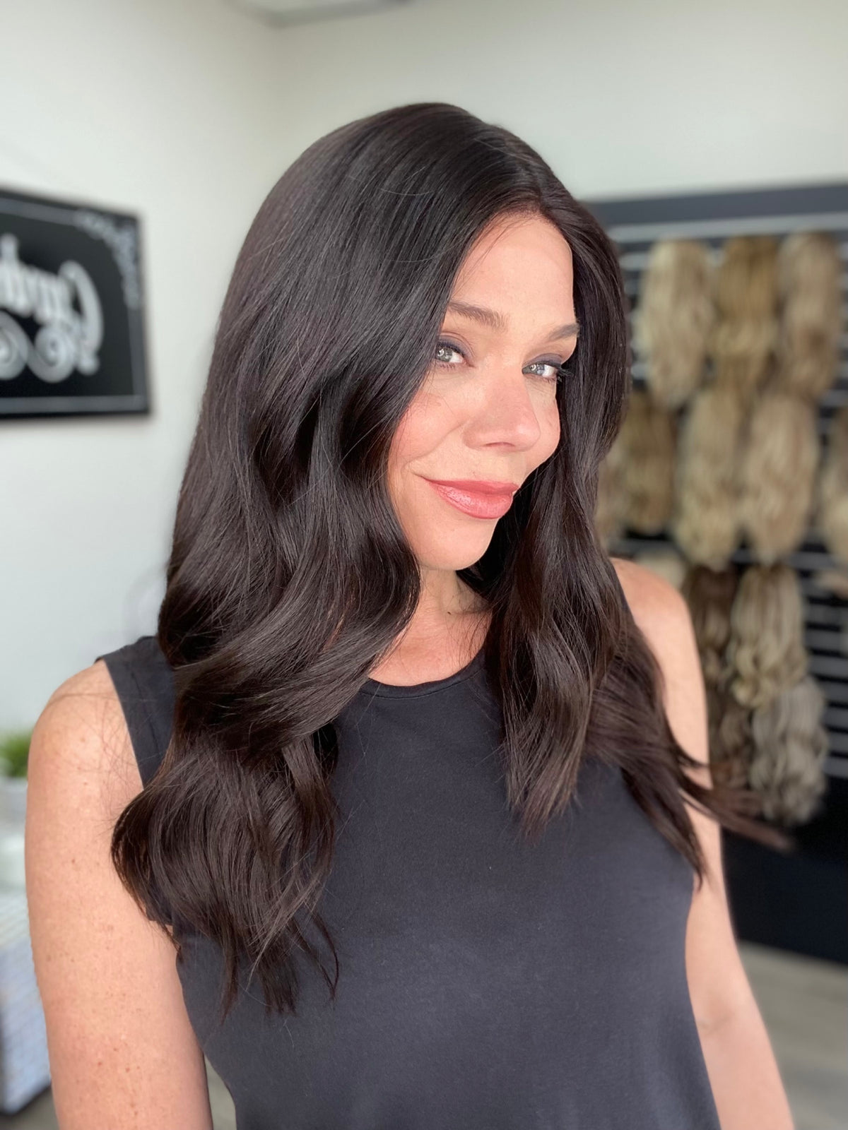 HUMAN HAIR DELUXE HAND TIED CONTOUR CAP WIG STOCK # BM-2.16 (SMALL CAP)