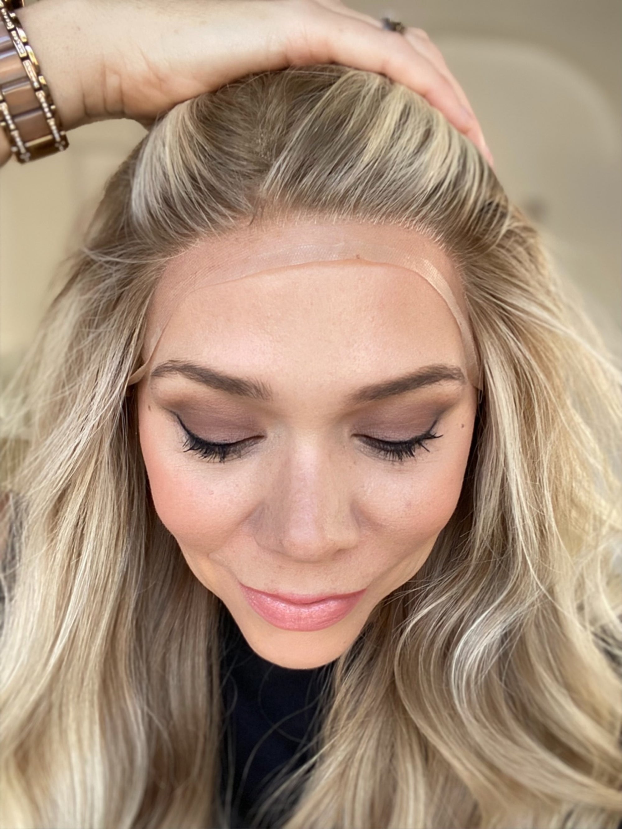 # G-8290 GARDEAUX DELUXE HAND TIED DOUBLE LACE TOP WIG (MEDIUM CAP)