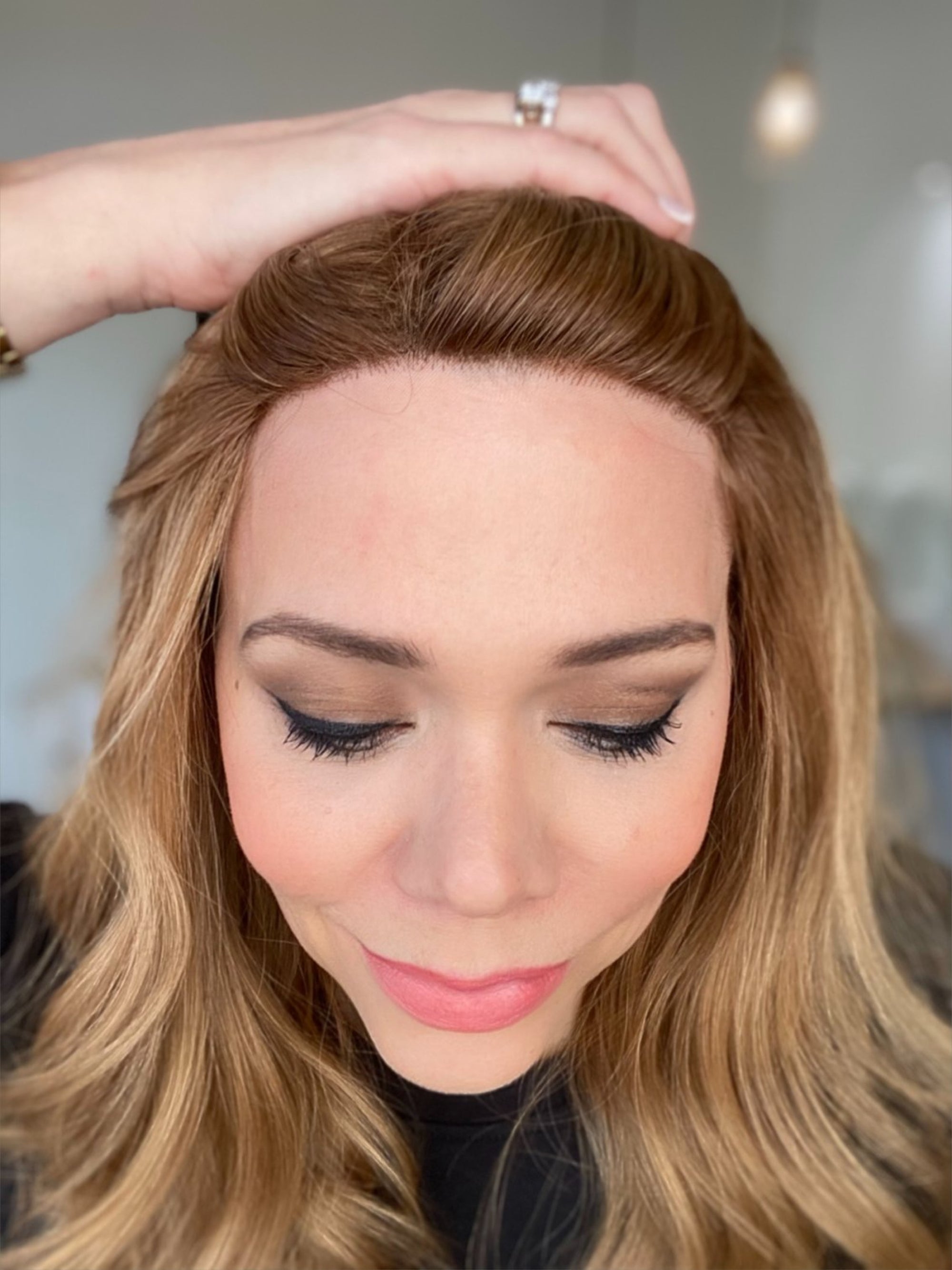 STOCK # JM316 GARDEAUX DELUXE MONO TOP WIG (MEDIUM CAP)