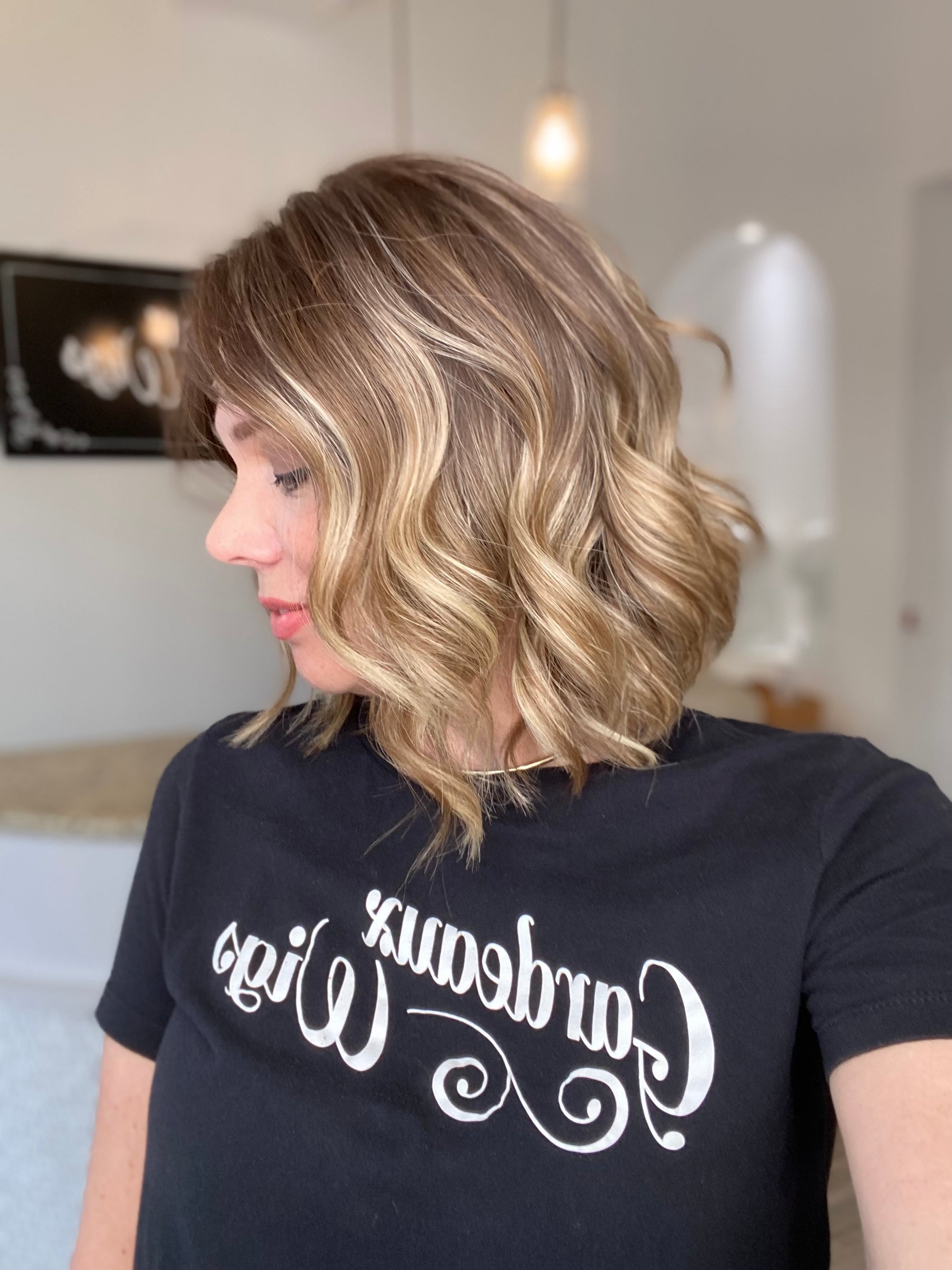 STOCK # LM413.6 GARDEAUX DELUXE DOUBLE LACE TOP SILICONE LINED WIG (SMALL CAP)