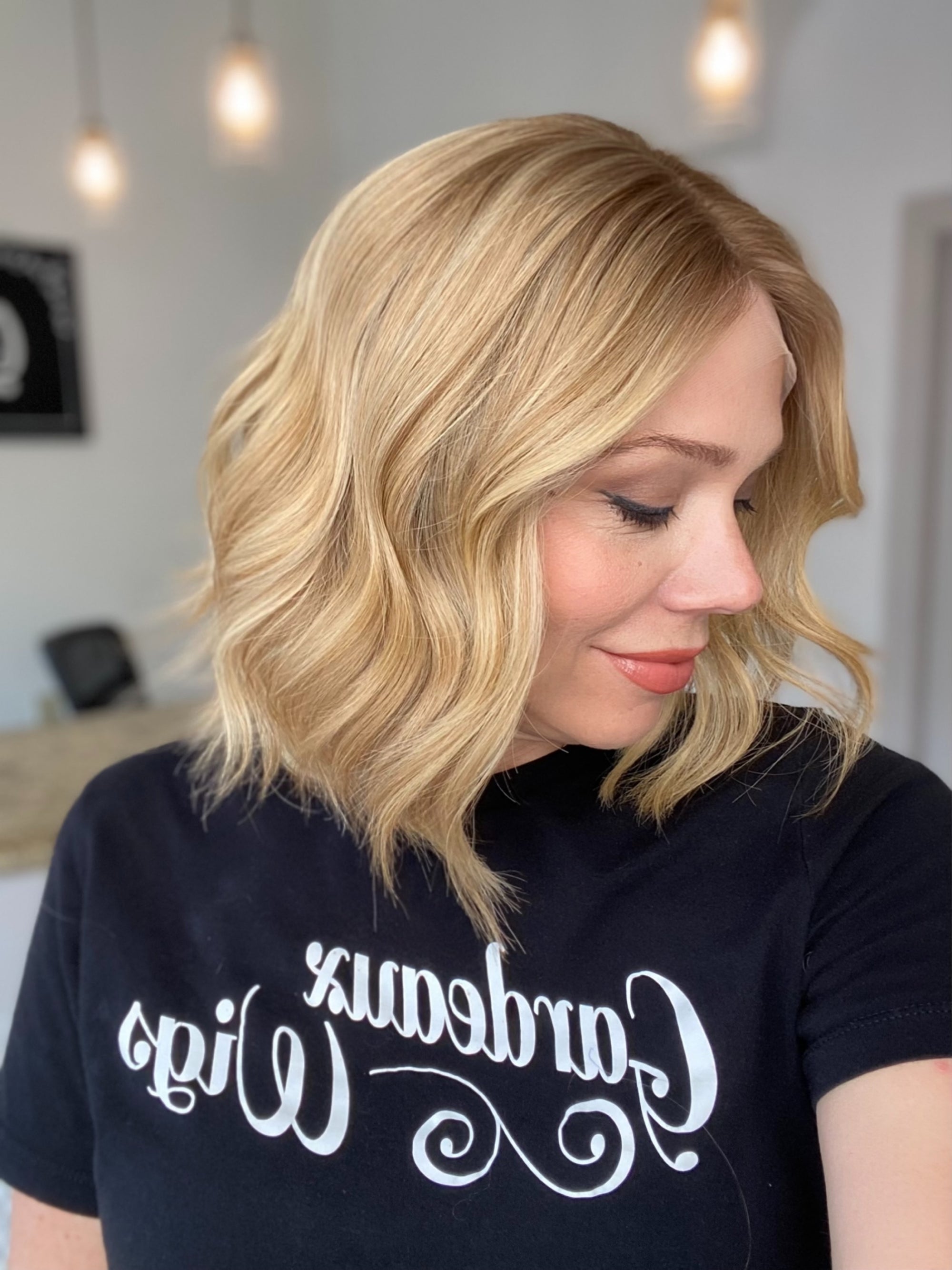 STOCK # LM07.6 GARDEAUX DELUXE DOUBLE LACE TOP WIG (MEDIUM CAP)