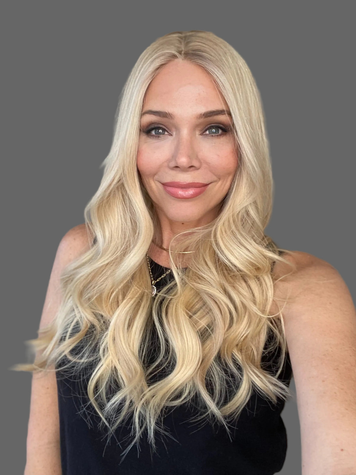 Full Lace Silk top Human Hair wig blonde