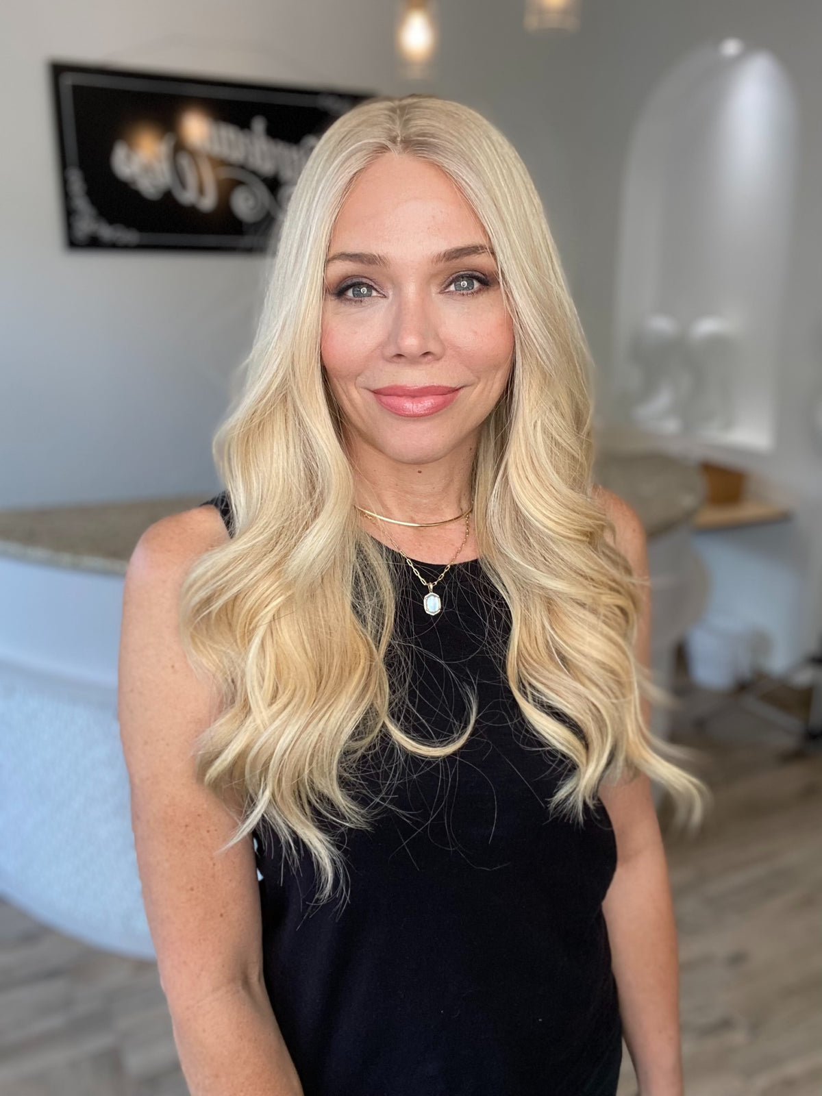 HUMAN HAIR SILK TOP  DELUXE HAND TIED CONTOUR CAP WIG STOCK # BM-624.16