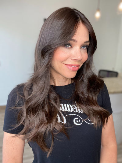 STOCK # JSK4.14 GARDEAUX DELUXE SILK TOP LACE FRONT WIG (MEDIUM CAP)
