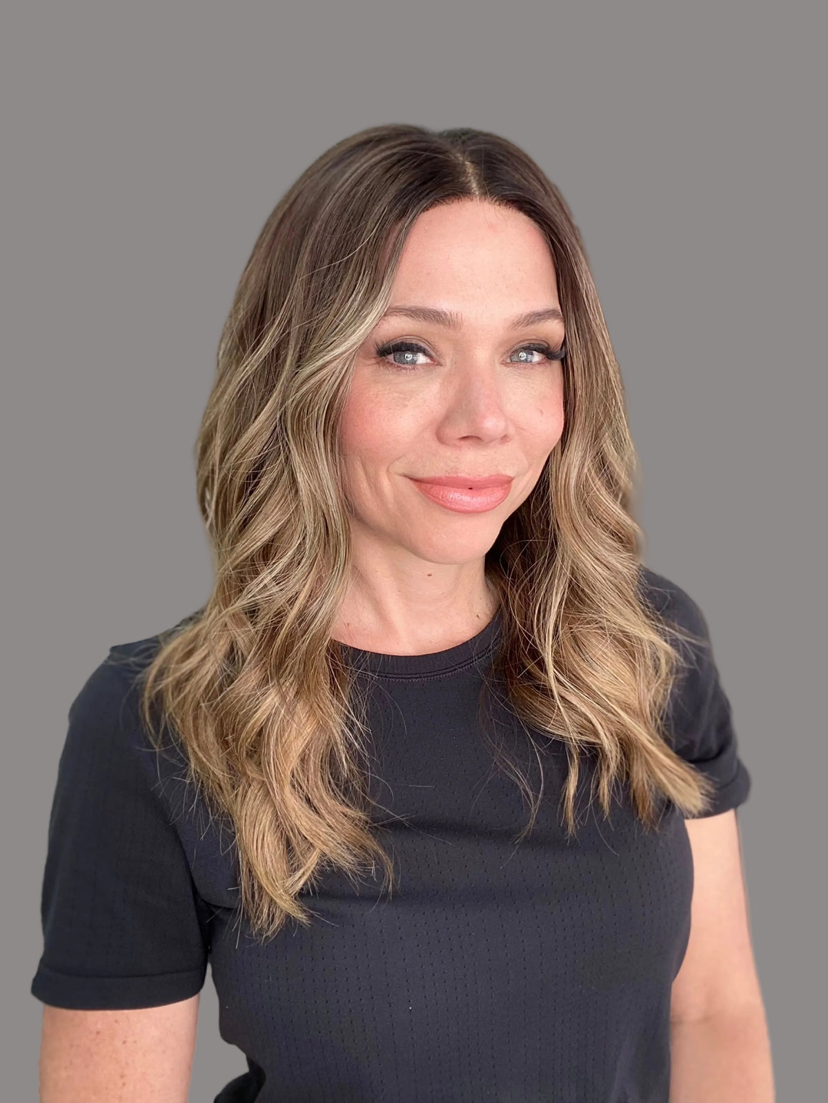 Hand tied double mono human hair wig 