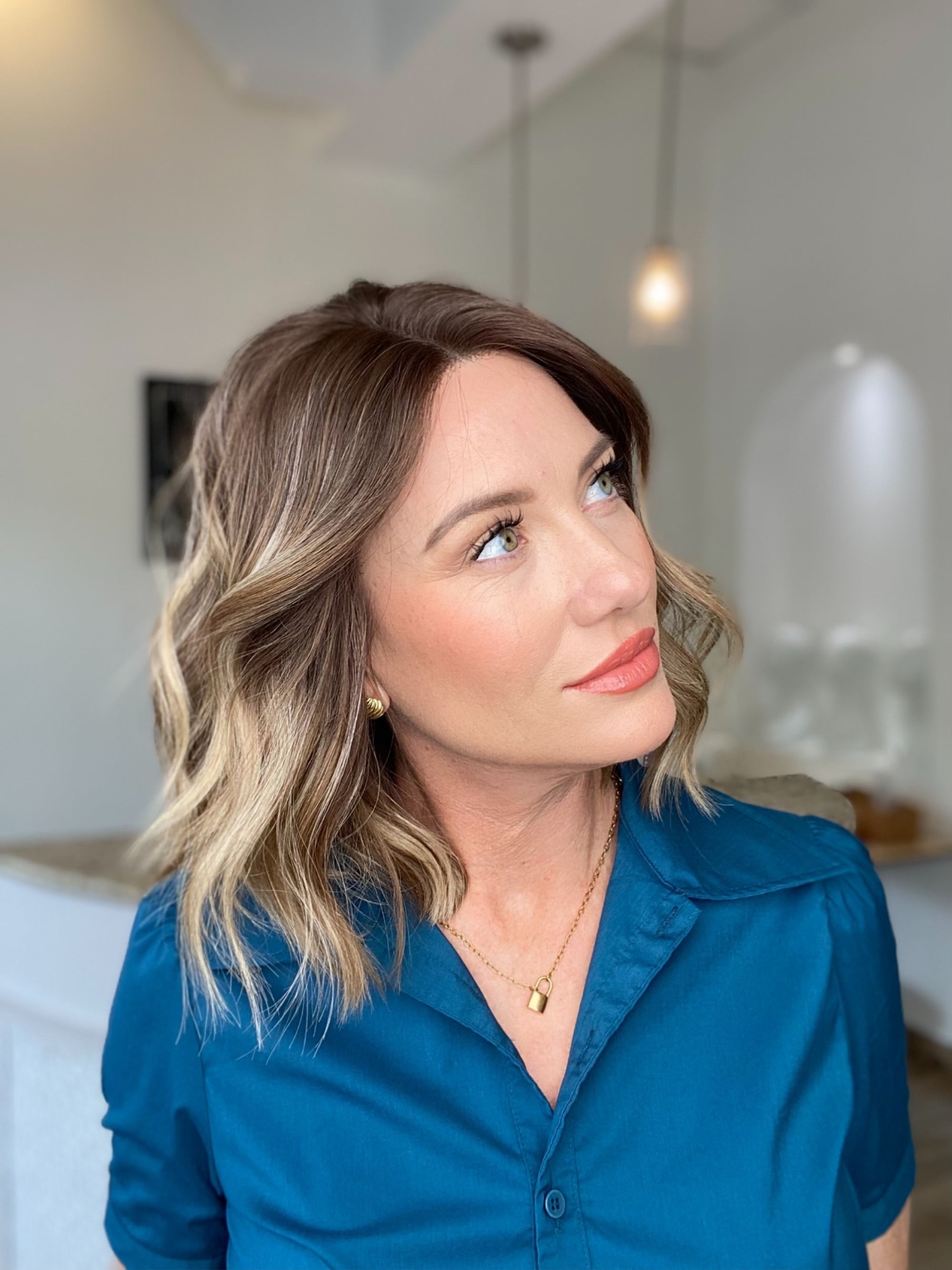 STOCK # LM413.6 GARDEAUX DELUXE DOUBLE LACE TOP SILICONE LINED WIG (SMALL CAP)