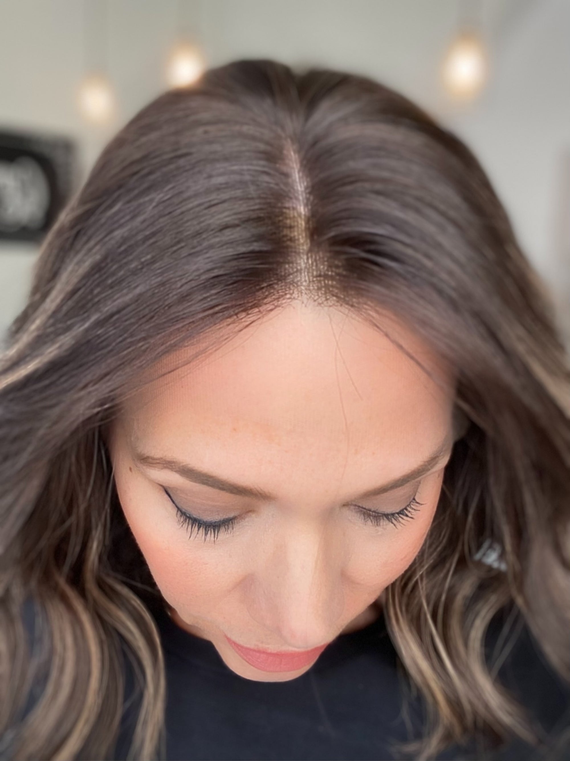 STOCK # LM412.6 GARDEAUX DELUXE DOUBLE LACE TOP SILICONE LINED WIG (MEDIUM CAP)