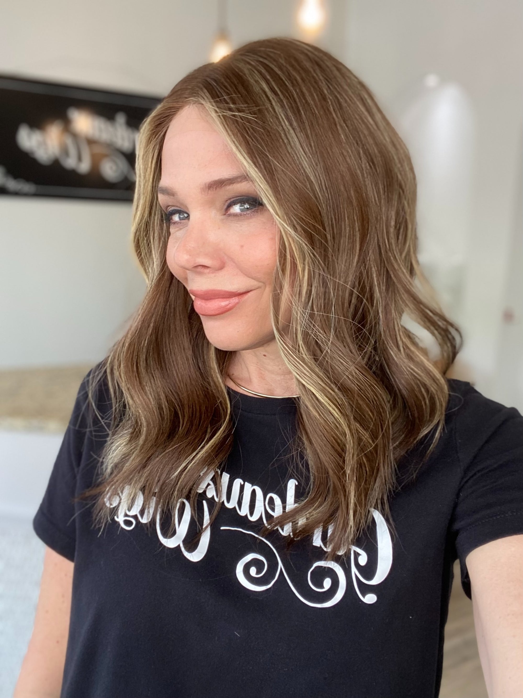 STOCK # LM917.13 GARDEAUX DELUXE DOUBLE LACE TOP SILICONE LINED WIG (MEDIUM CAP)