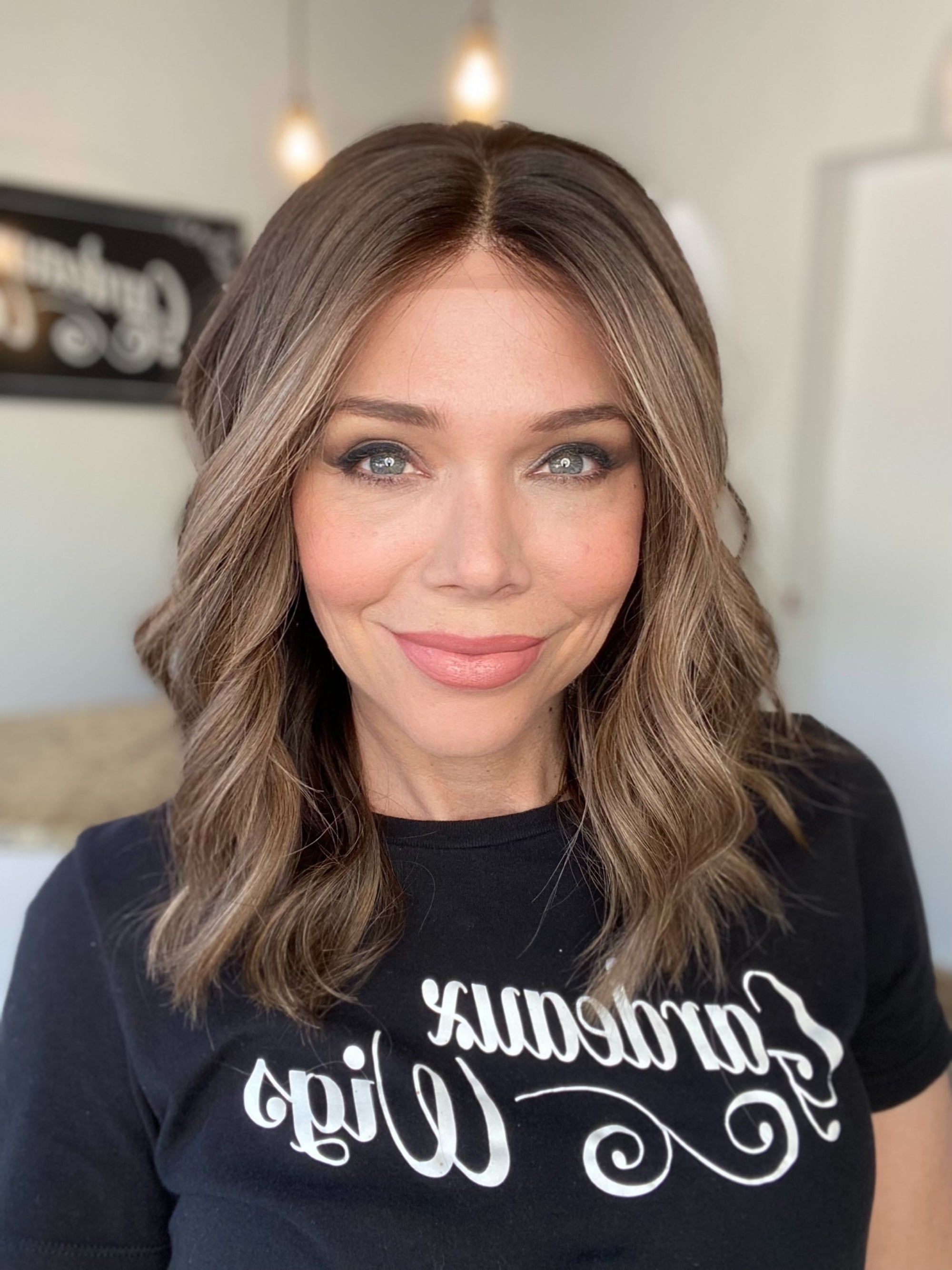 #G- 8257 GARDEAUX DELUXE HAND TIED DOUBLE LACE TOP WIG (MEDIUM CAP)