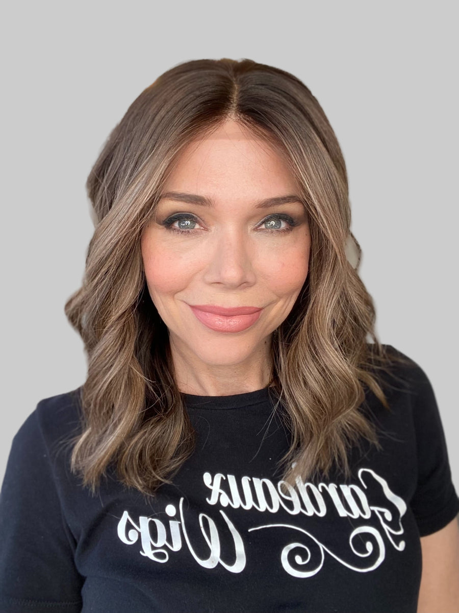 #G- 8257 GARDEAUX DELUXE HAND TIED DOUBLE LACE TOP WIG (MEDIUM CAP)