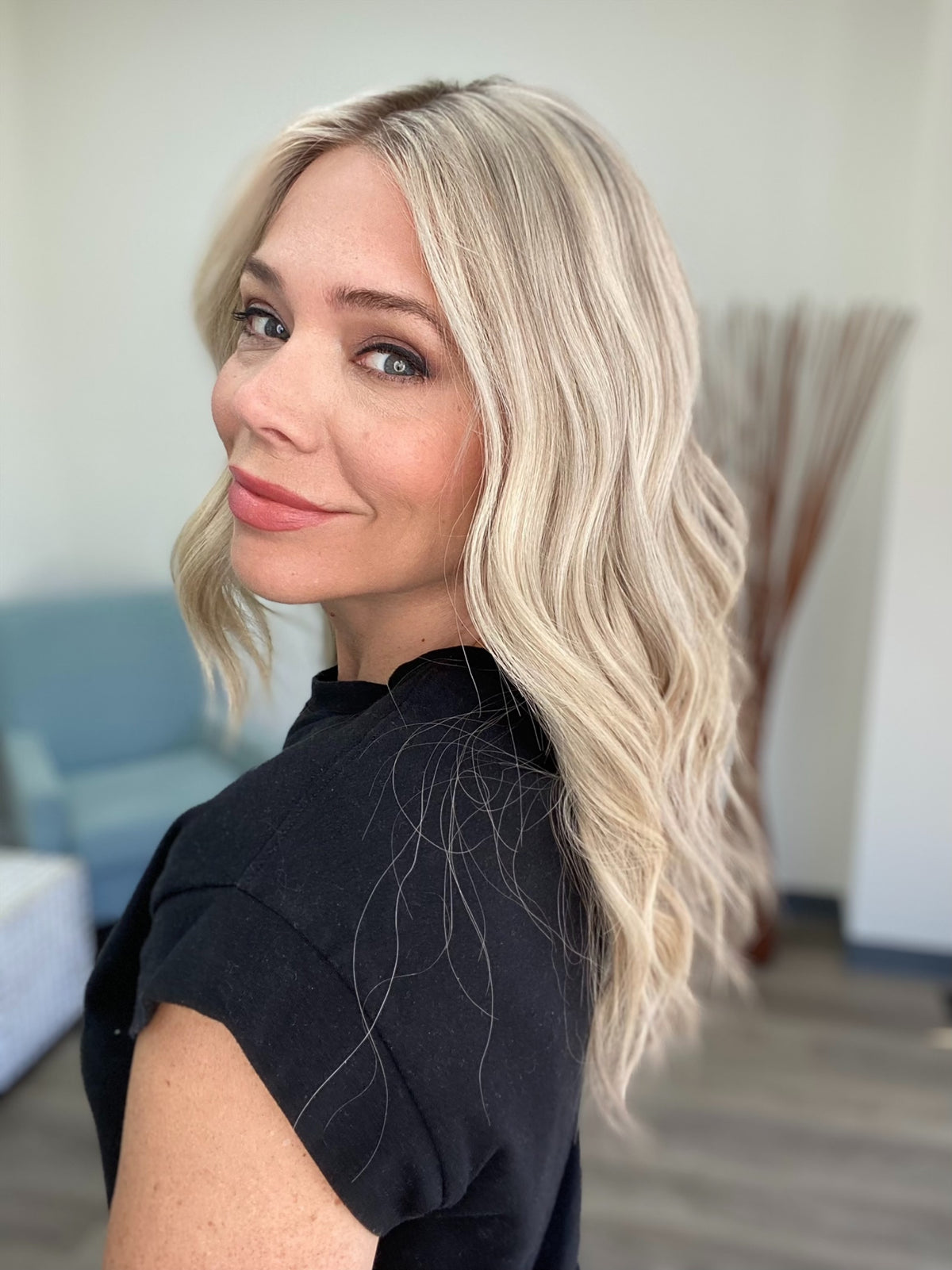 HUMAN HAIR HAND TIED DOUBLE MONO TOP WIG (MEDIUM CAP) # 8731