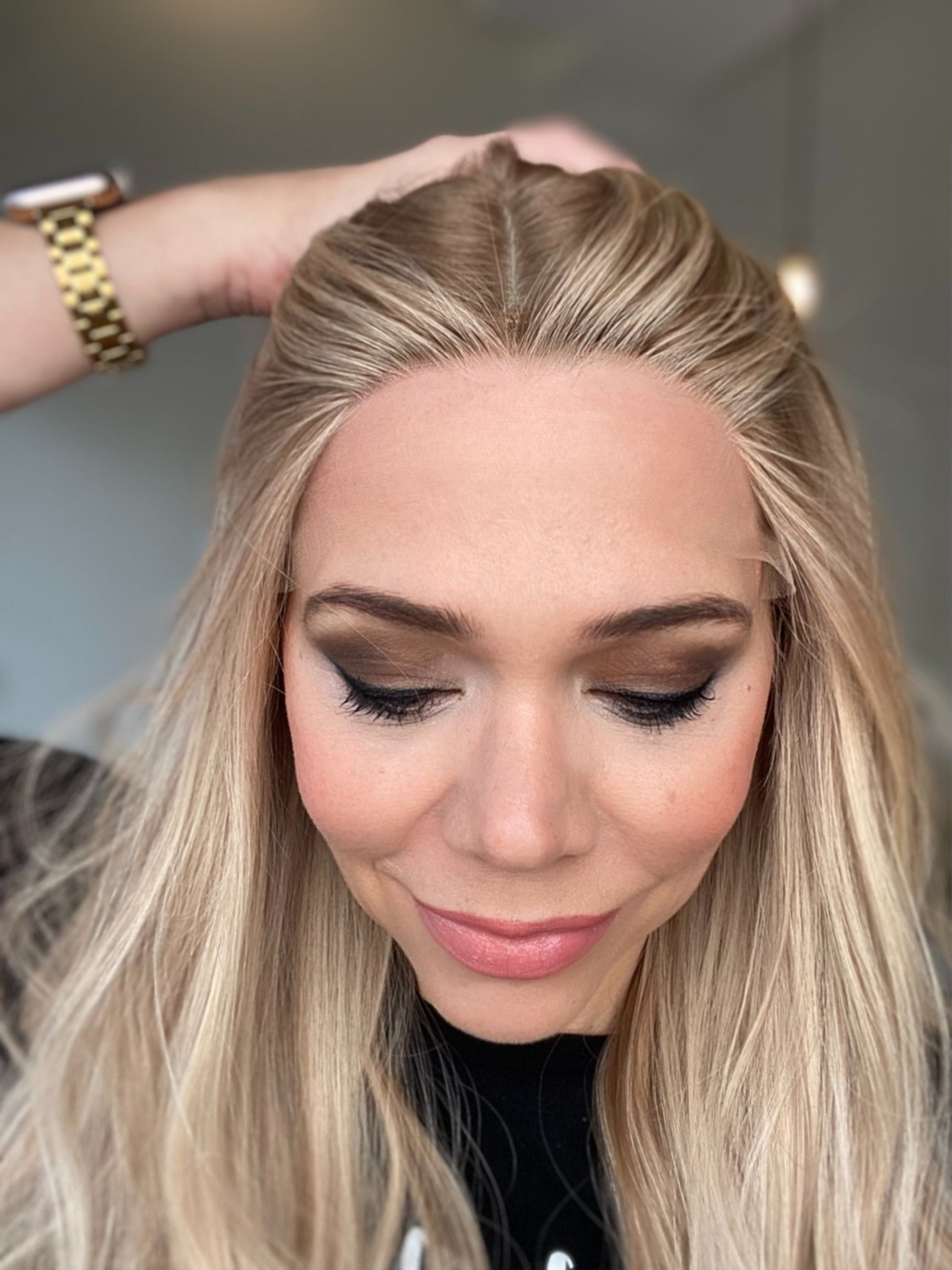 STOCK # BM621.16 GARDEAUX DELUXE  HAND TIED  CONTOUR CAP (MEDIUM CAP)