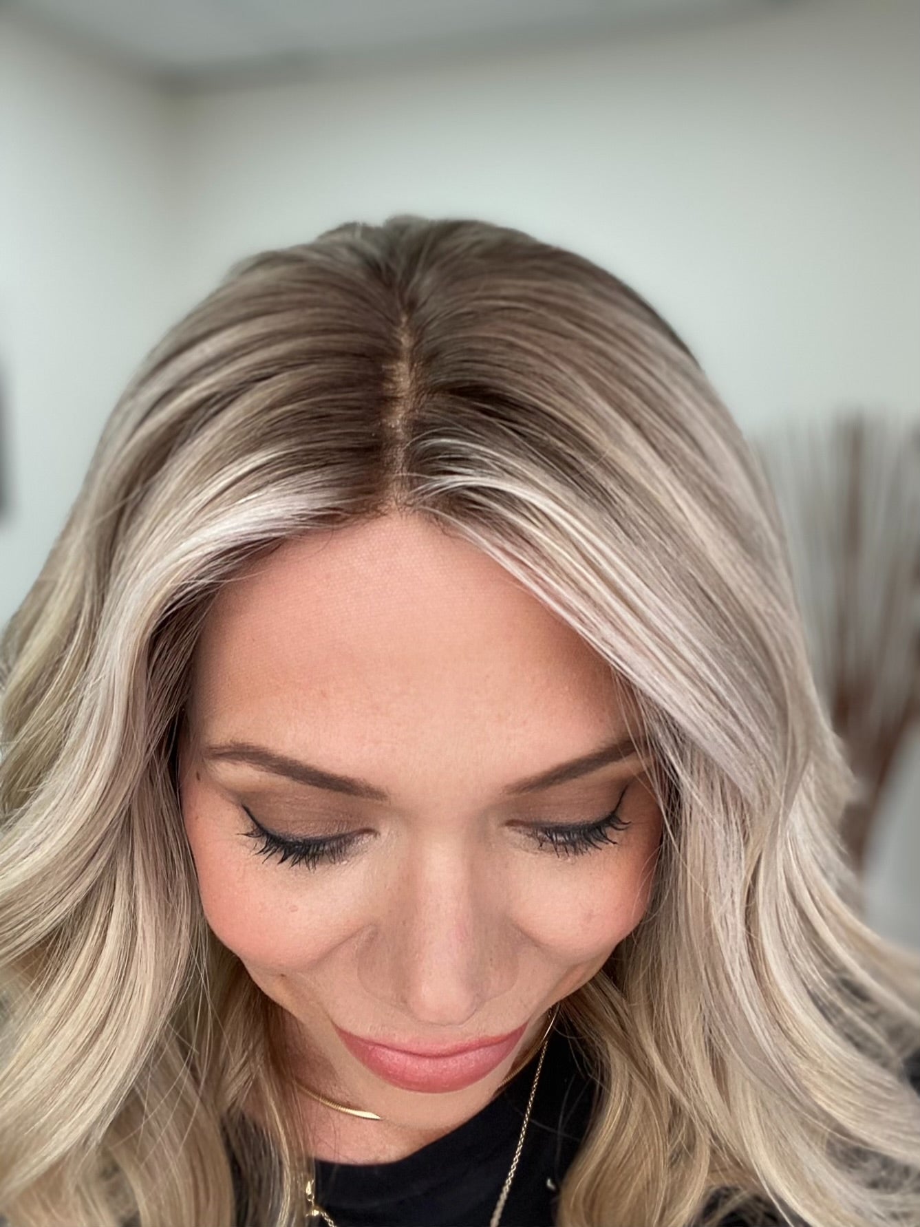HUMAN HAIR HAND TIED MONO TOP WIG #G-8675