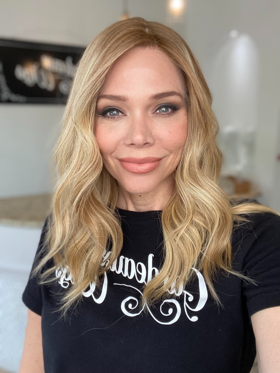 STOCK # LMSU.13 GARDEAUX DELUXE DOUBLE LACE TOP SILICONE LINED WIG (MEDIUM CAP)