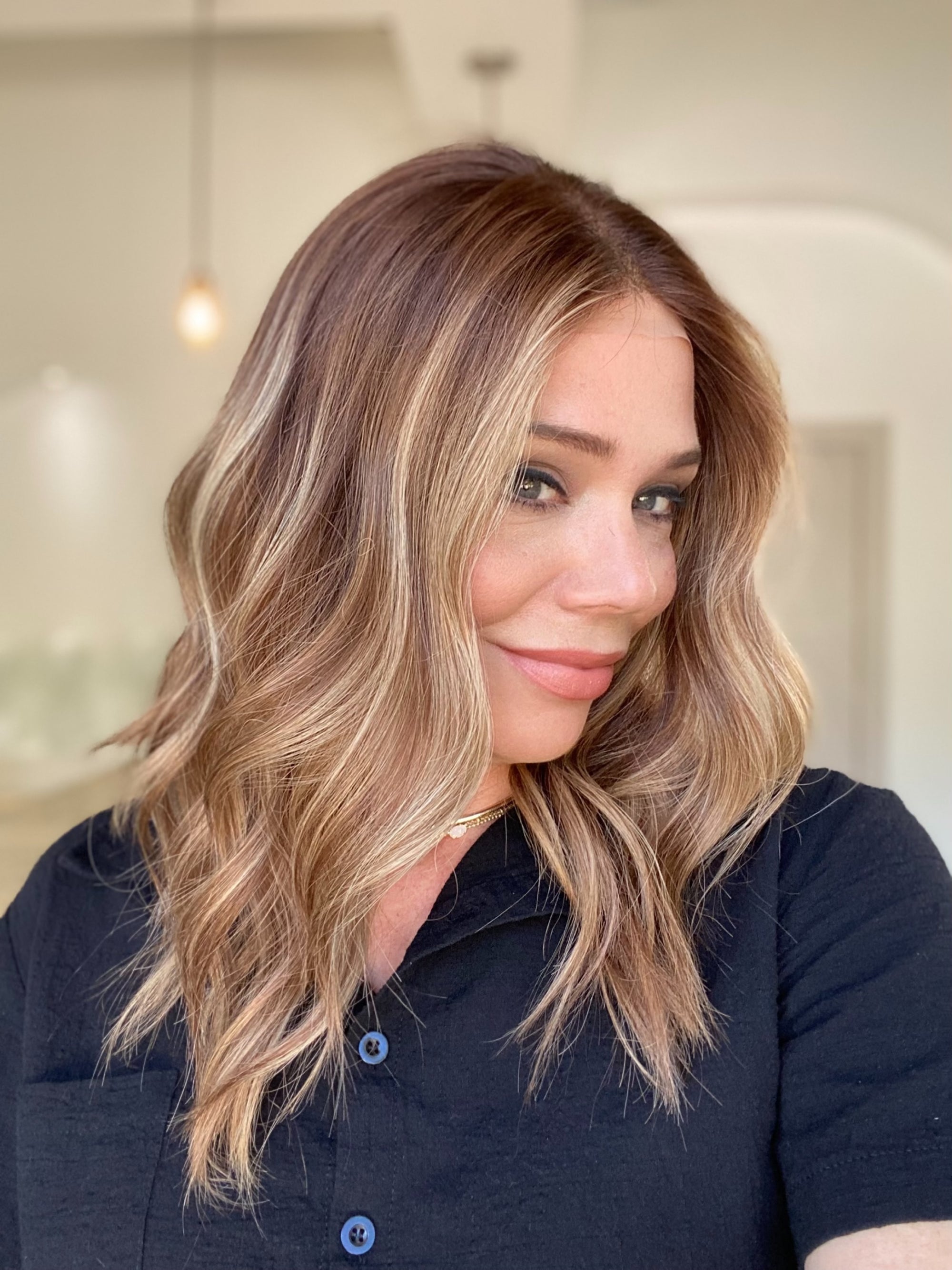 # G-8303 GARDEAUX DELUXE HAND TIED DOUBLE LACE TOP WIG (MEDIUM CAP)