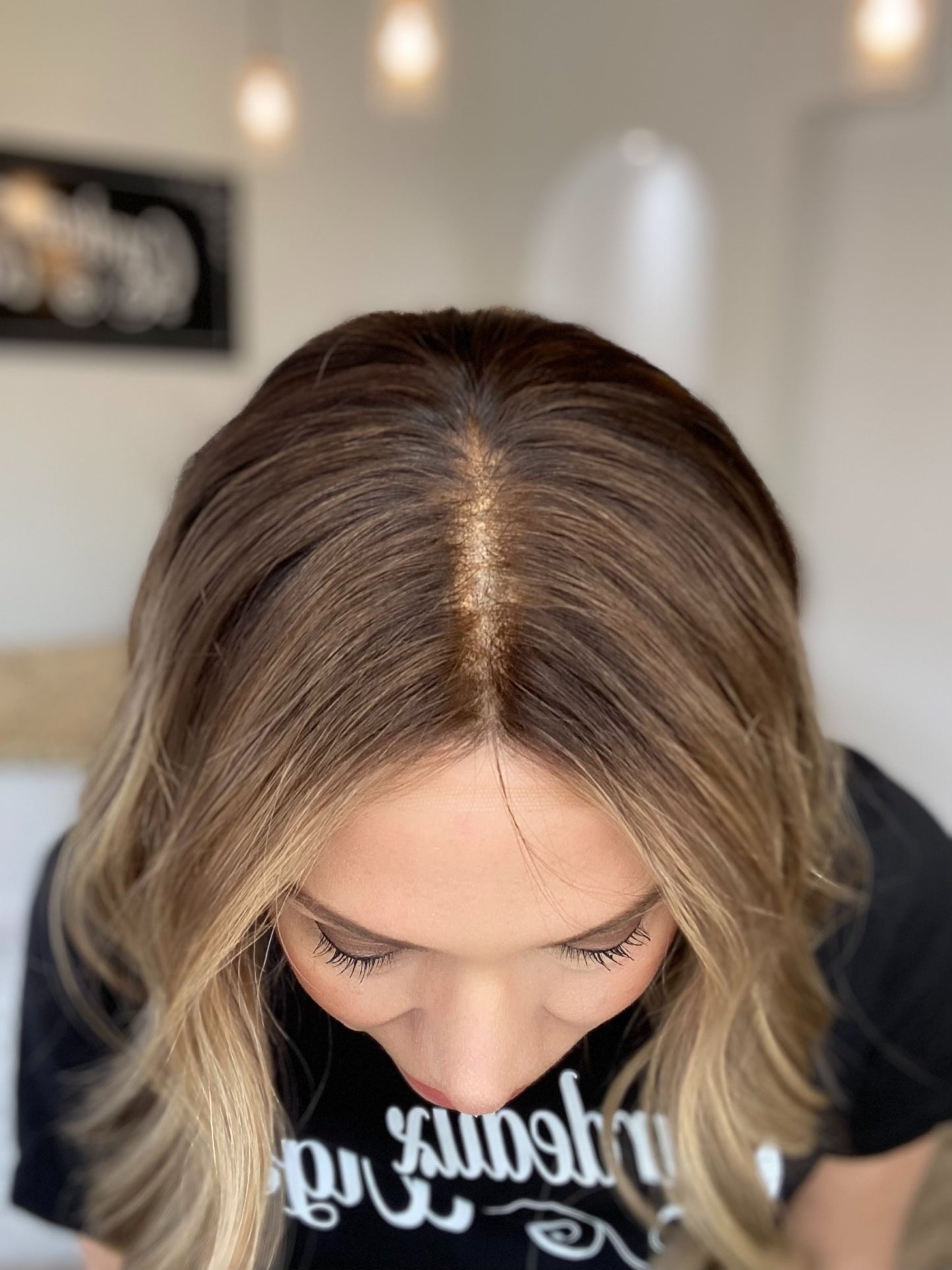 HUMAN HAIR HAND TIED, SILICONE LINED GRIPPER WIG (MEDIUM CAP) # 8639