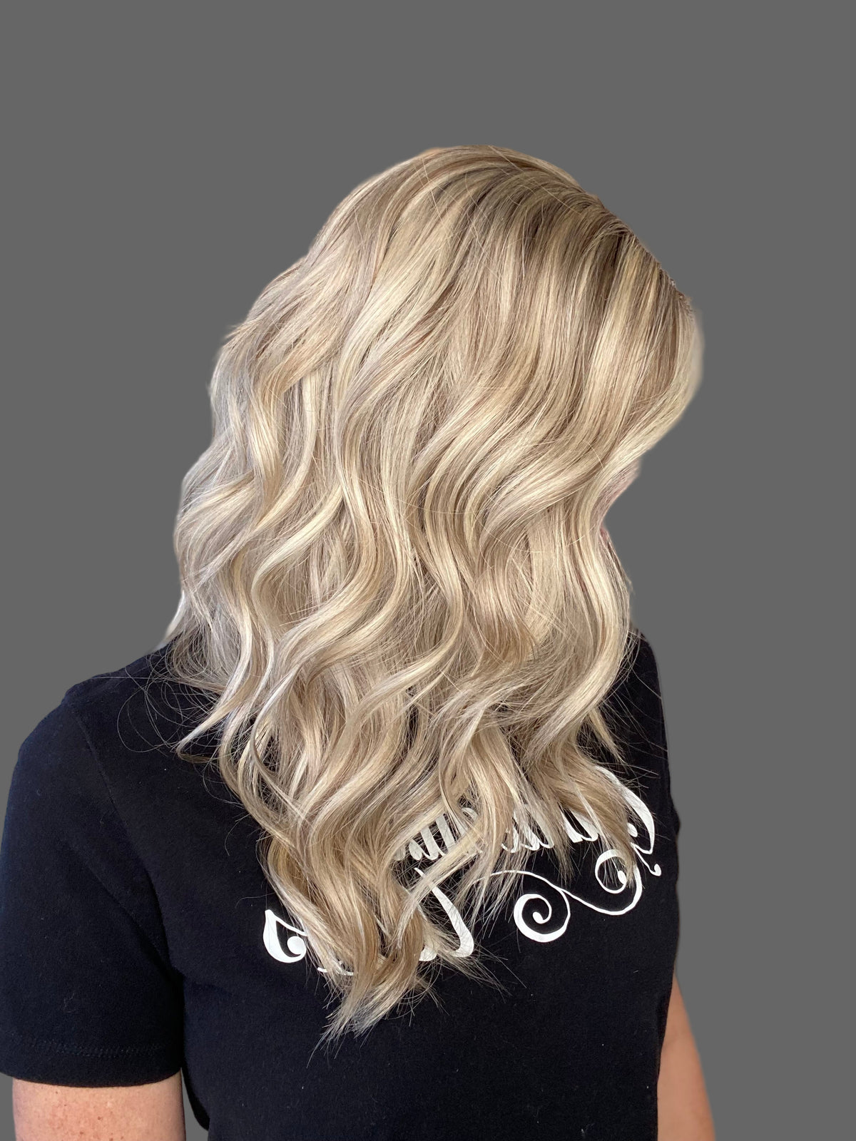 HUMAN HAIR HAND TIED DOUBLE MONO TOP WIG (MEDIUM CAP) # G-8409