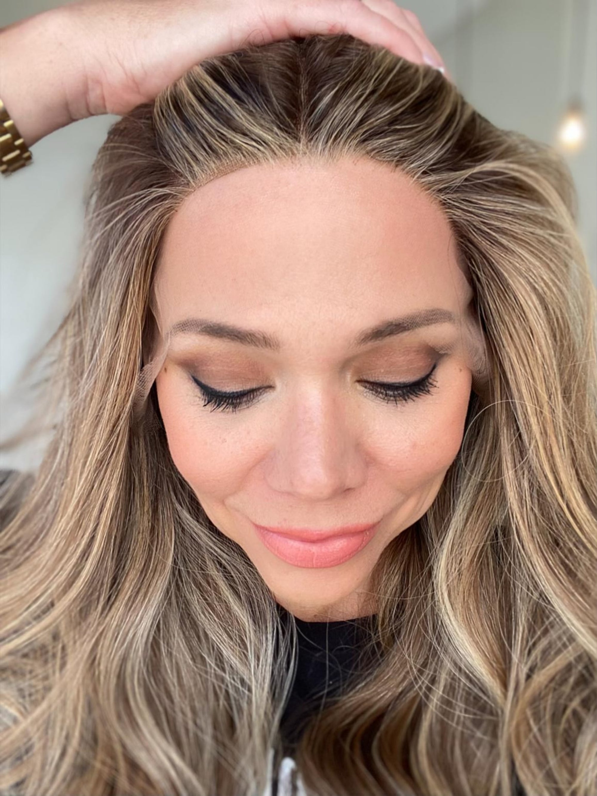 STOCK # BL632.16 GARDEAUX DELUXE DOUBLE LACE TOP WIG (MEDIUM CAP)