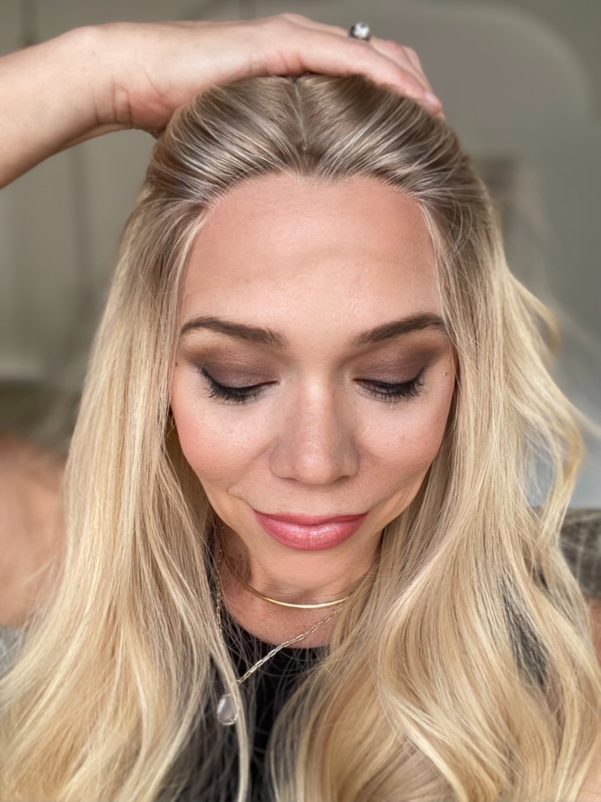 STOCK # BM-624.16 GARDEAUX DELUXE HAND TIED CONTOUR CAP WIG (MEDIUM CAP) FINAL SALE