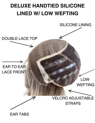 # 8285 GARDEAUX DELUXE HAND TIED DOUBLE LACE TOP WIG (MEDIUM CAP)