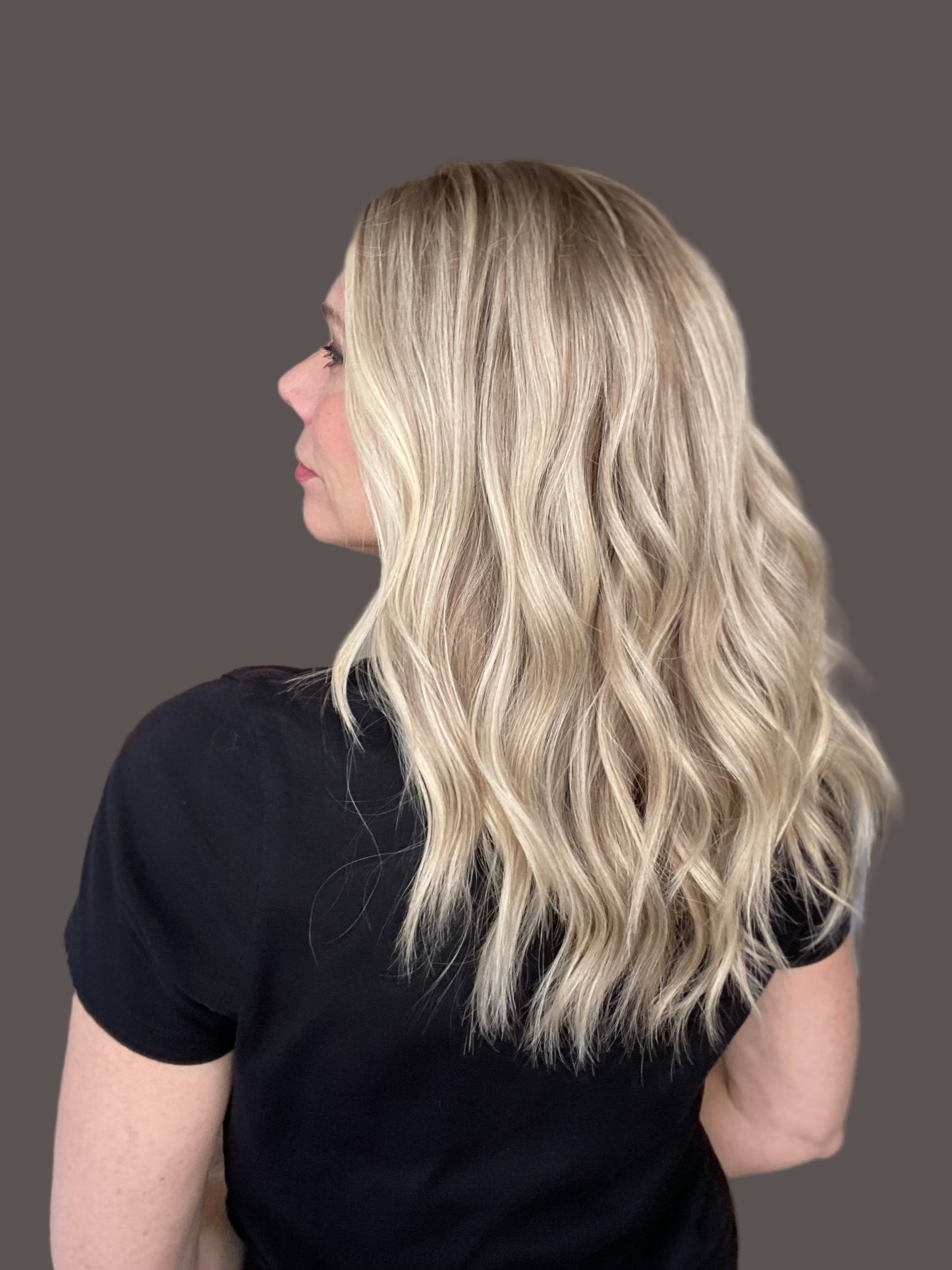 HUMAN HAIR MONO TOP HUMAN HAIR WIG (MEDIUM CAP) #G-8584