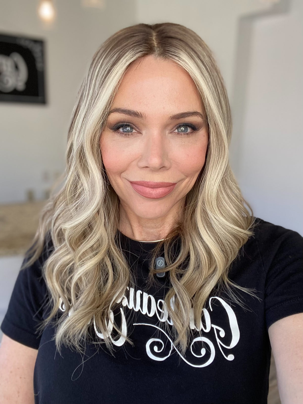 HUMAN HAIR HAND TIED MONO TOP W/ LACE FRONT WIG # G-8646