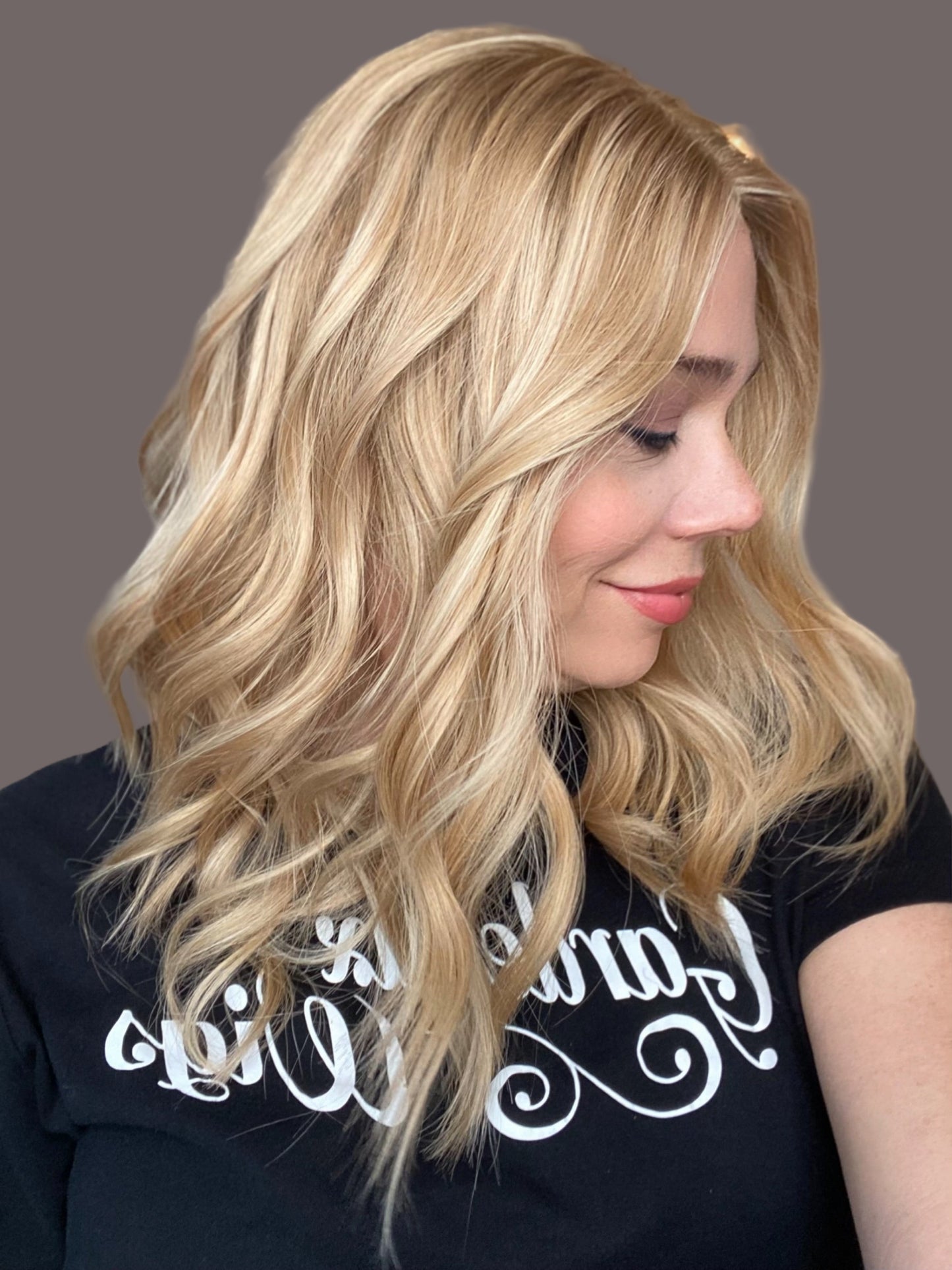 HUMAN HAIR HAND TIED SILICONE LINED WIG (MEDIUM CAP) STOCK # JL2-329.10