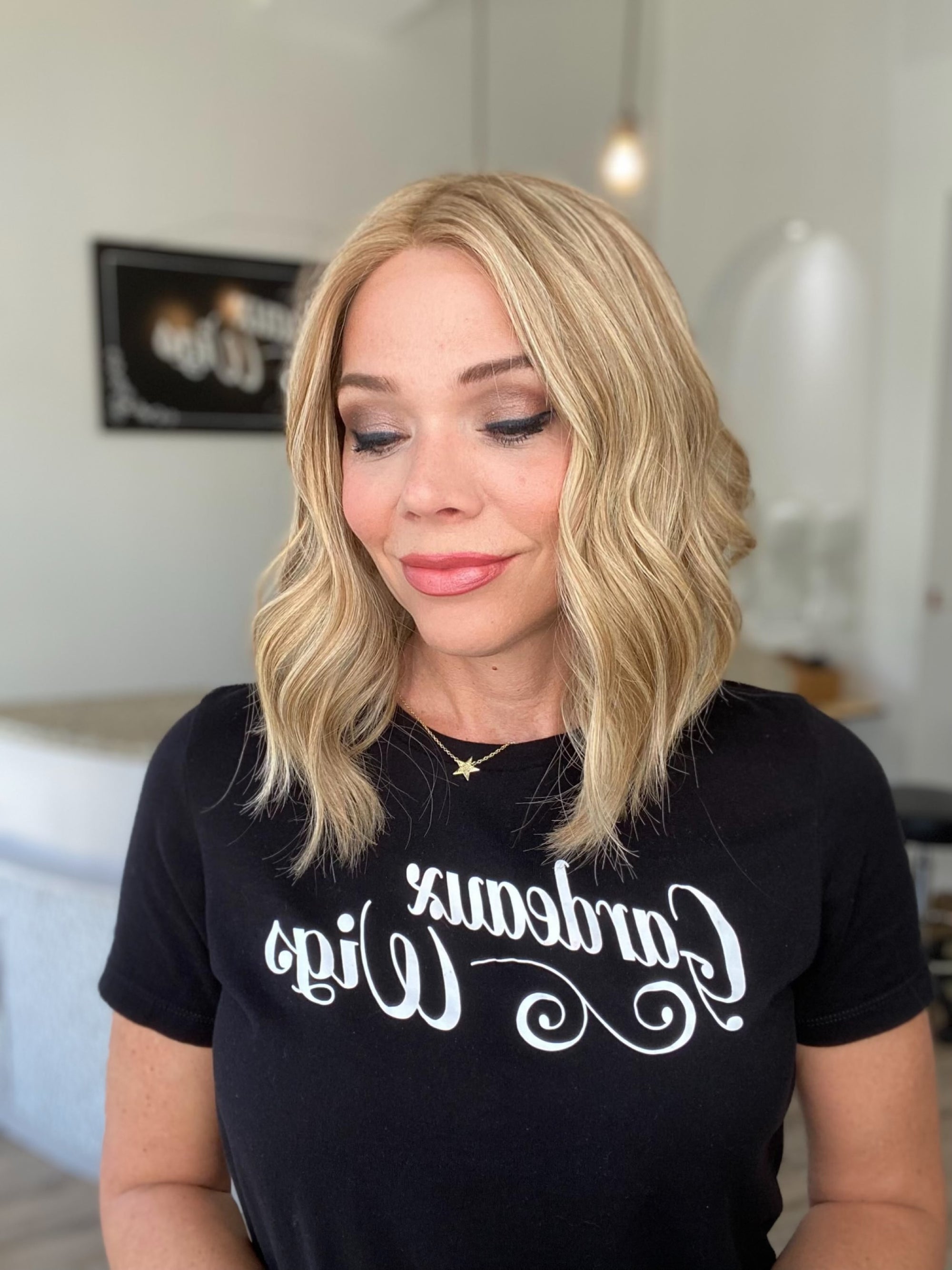 STOCK # JS305.6 GARDEAUX DELUXE HAND TIED, SILICONE LINED WIG