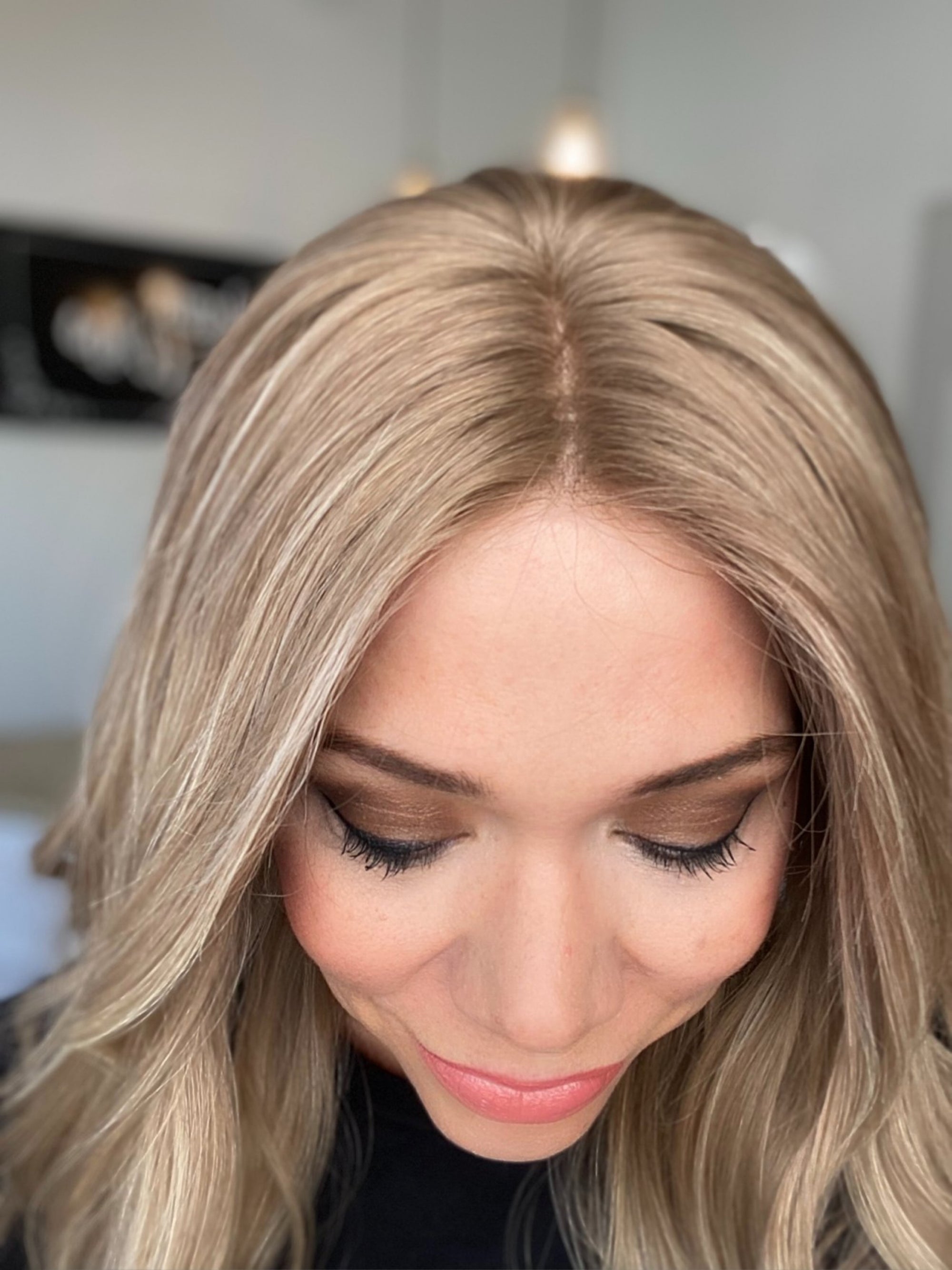 STOCK #JL-031(322)  GARDEAUX DELUXE HAND TIED DOUBLE MONO TOP WIG (MEDIUM CAP)