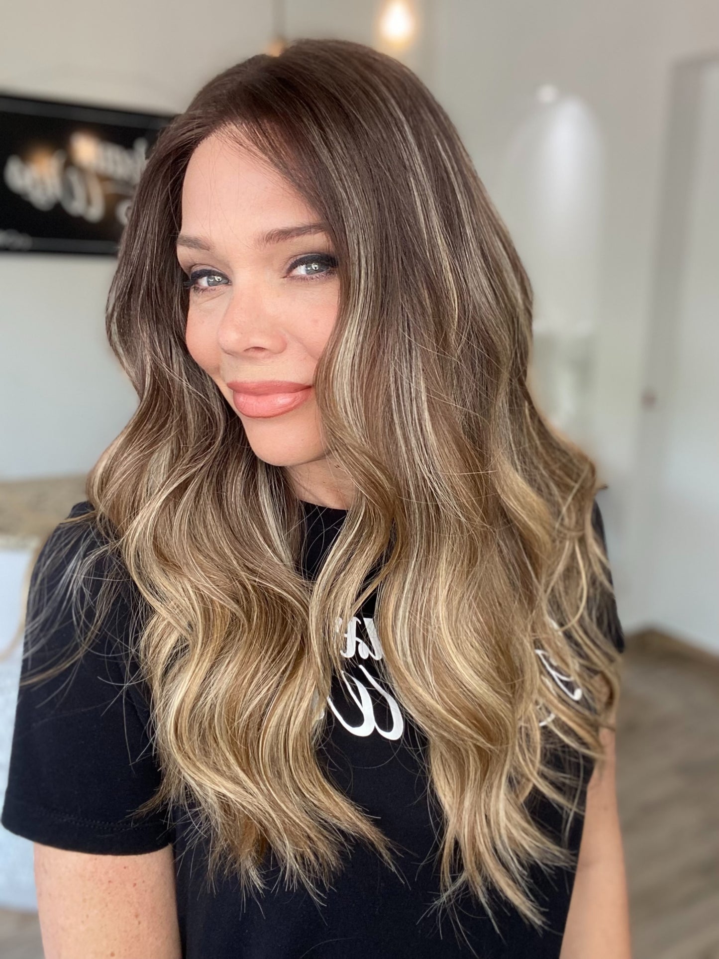 STOCK # LM16.15 GARDEAUX DELUXE DOUBLE LACE TOP SILICONE LINED WIG (MEDIUM CAP)