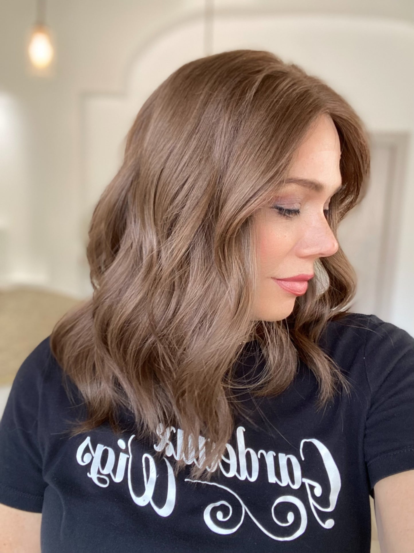 HUMAN HAIR LACE TOP WIG STOCK # JL-363.10