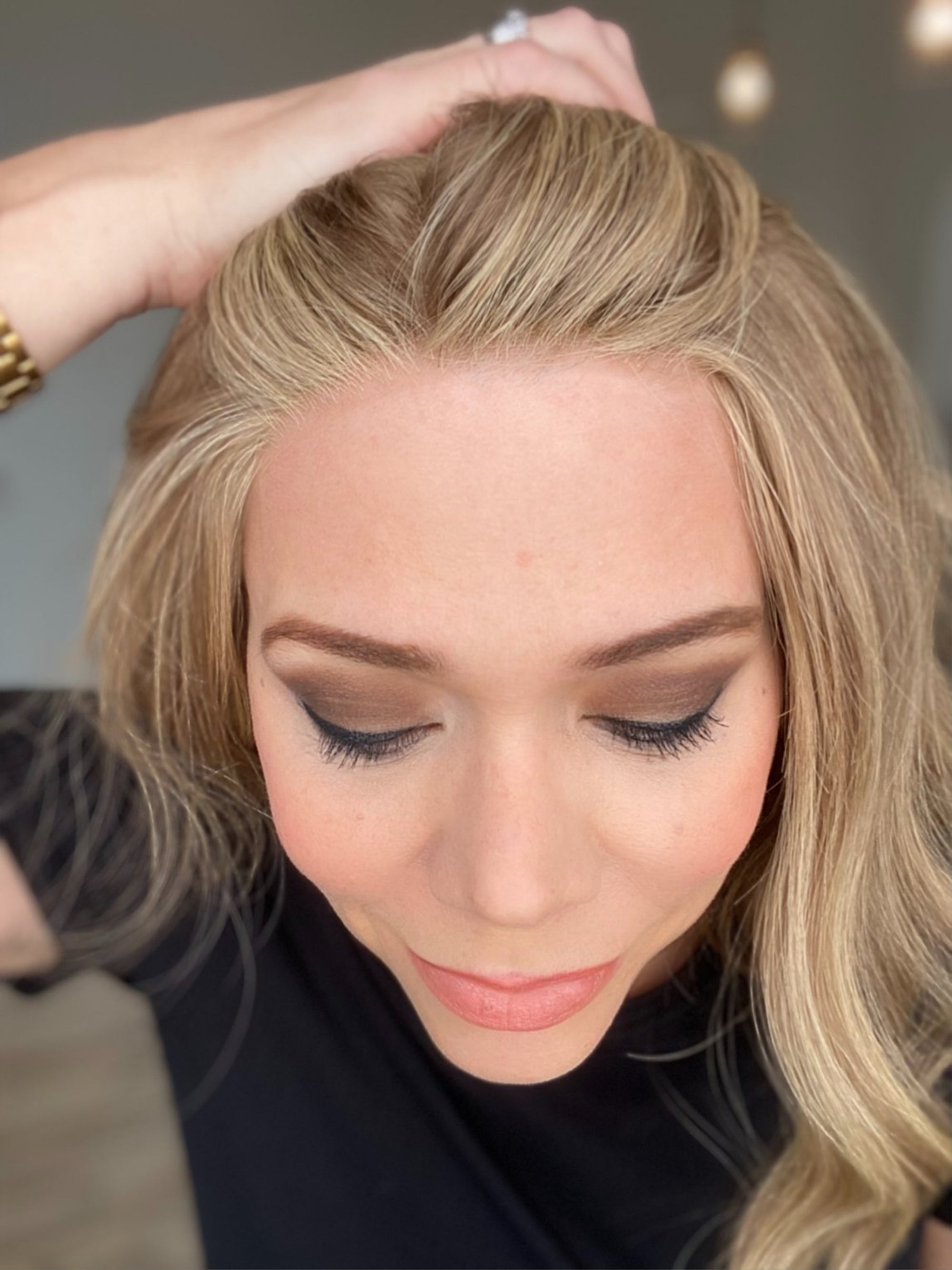 STOCK #JL3-332 GARDEAUX DELUXE HAND TIED DOUBLE MONO TOP WIG (MEDIUM CAP)