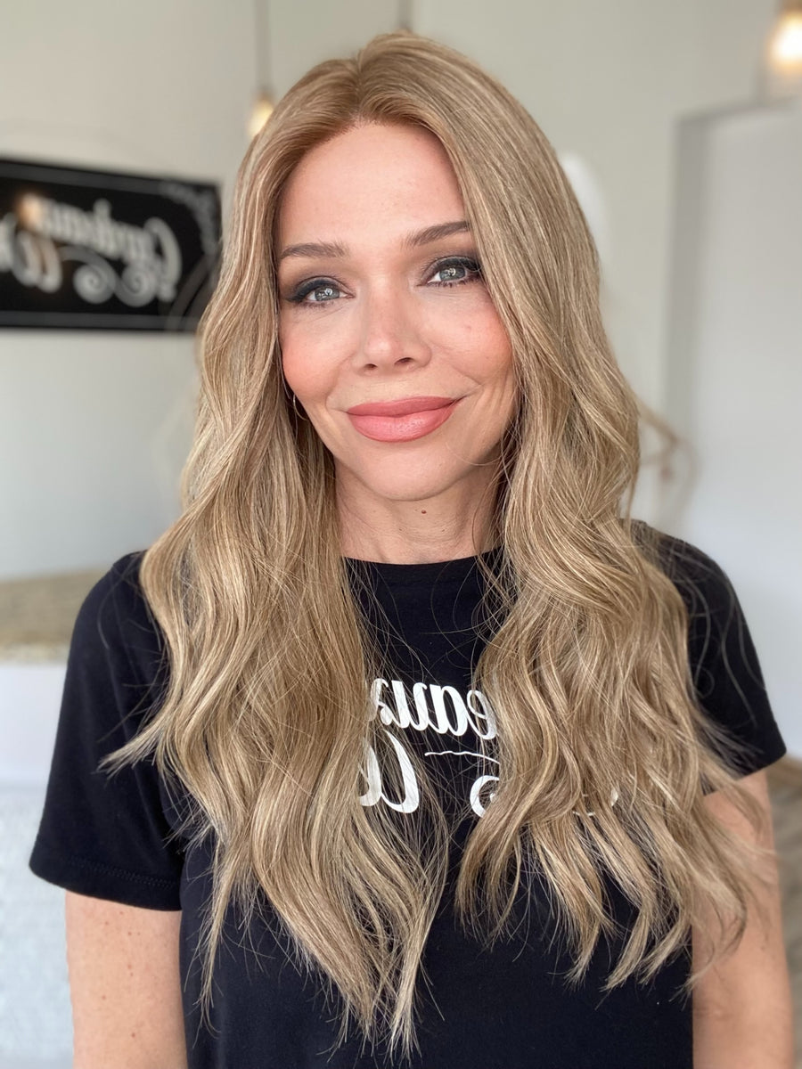 STOCK # JL3-344.16 GARDEAUX DELUXE HAND TIED MONO TOP W/ LACE FRONT WIG (MEDIUM CAP)