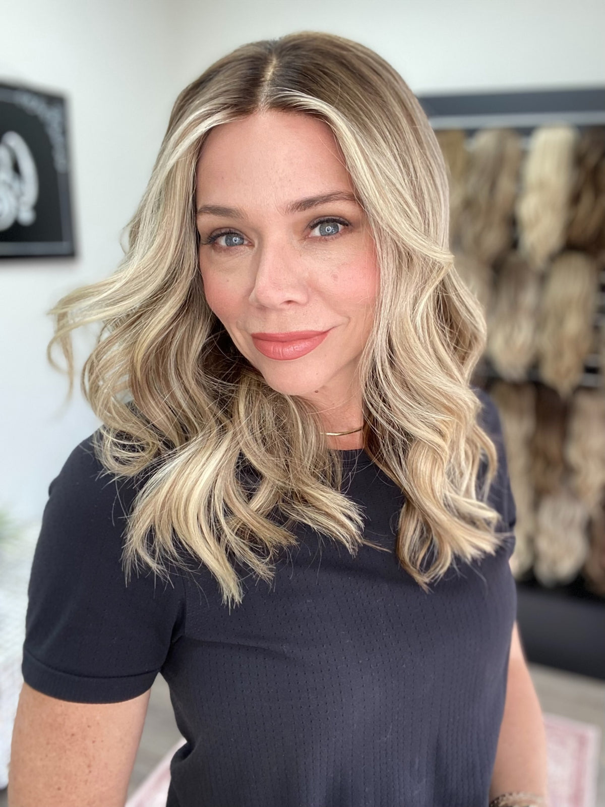 HUMAN HAIR HAND TIED MONO TOP WIG (MEDIUM CAP) # 8753