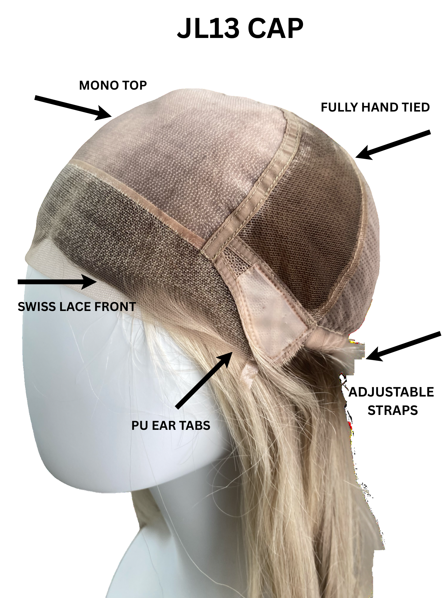 # 8669 GARDEAUX DELUXE HAND TIED MONO TOP W/ LACE FRONT WIG (SMALL CAP)