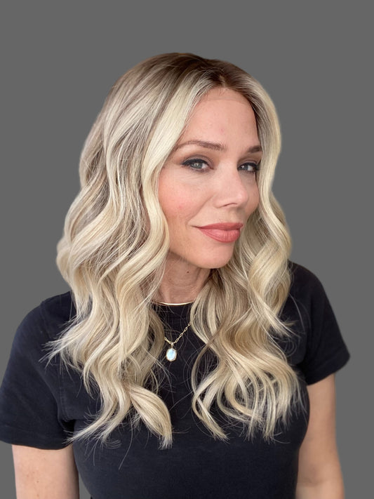 Large Cap Silicone lined human hair wigs