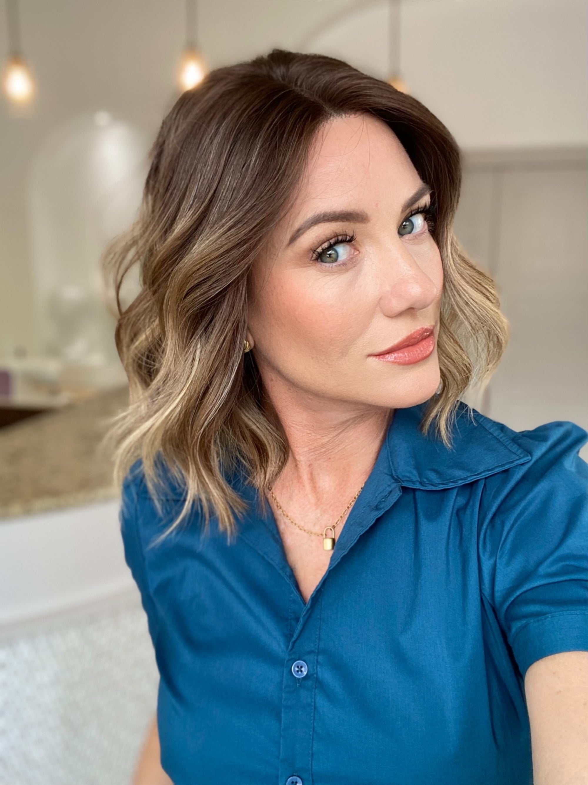 STOCK # LM413.6 GARDEAUX DELUXE DOUBLE LACE TOP SILICONE LINED WIG (SMALL CAP)