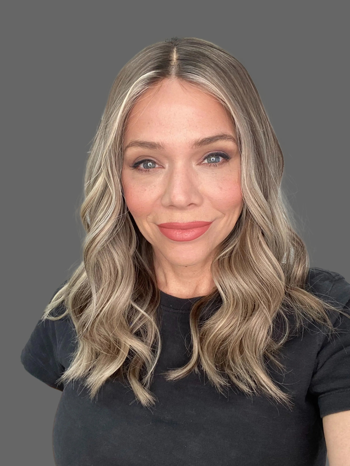 HUMAN HAIR DELUXE SILK TOP LACE FRONT WIG (MEDIUM CAP) # G-8726