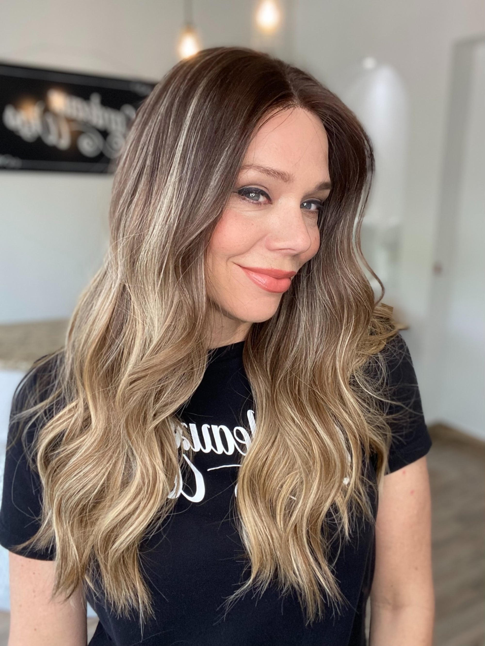 STOCK # LM16.15 GARDEAUX DELUXE DOUBLE LACE TOP SILICONE LINED WIG (MEDIUM CAP)