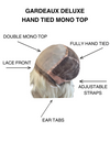 "ELIZABETH" GARDEAUX DELUXE HAND TIED MONO TOP WIG