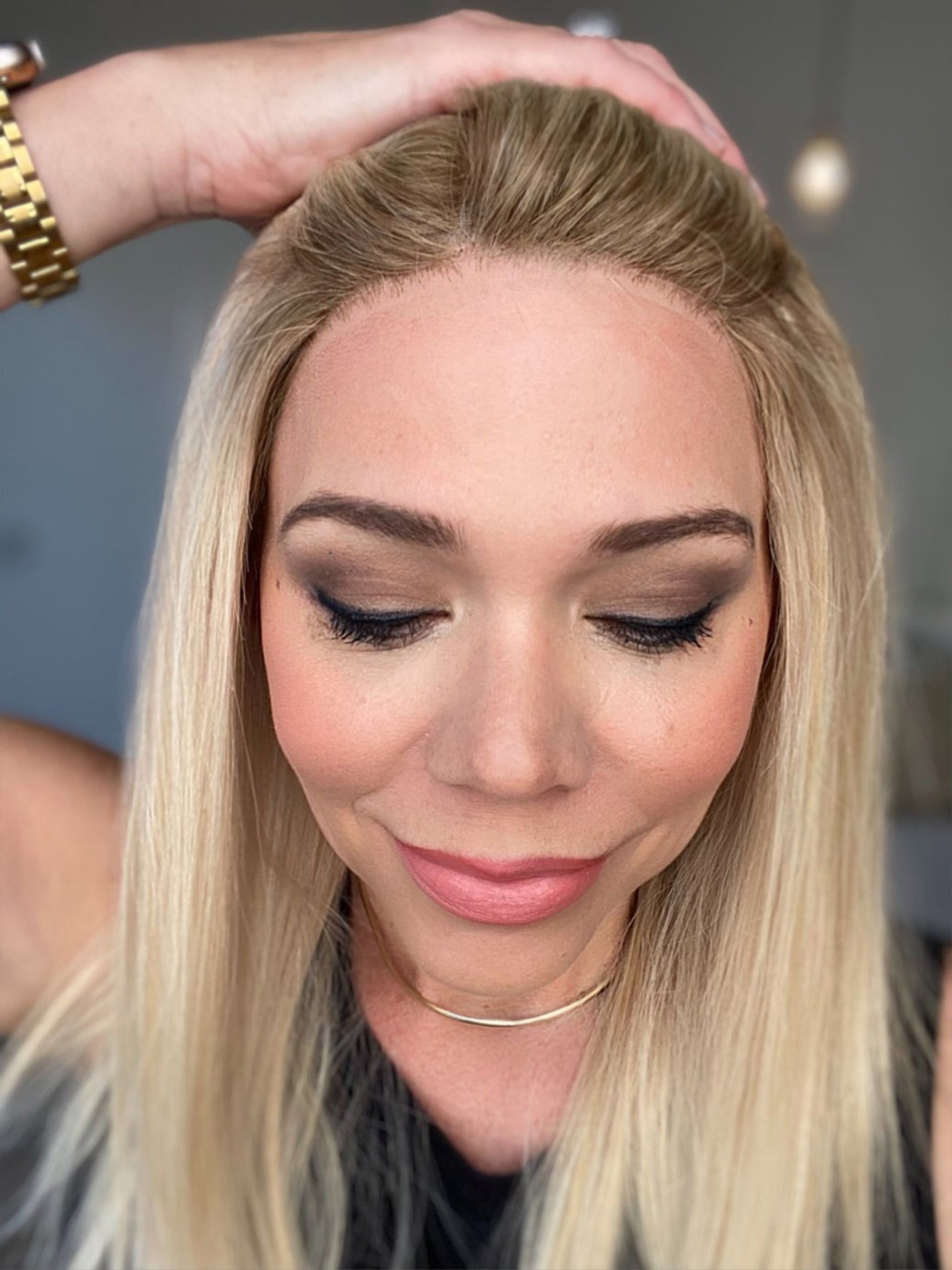 STOCK #  JL9300.13 GARDEAUX DELUXE HAND TIED DOUBLE MONO TOP WIG (MEDIUM CAP)