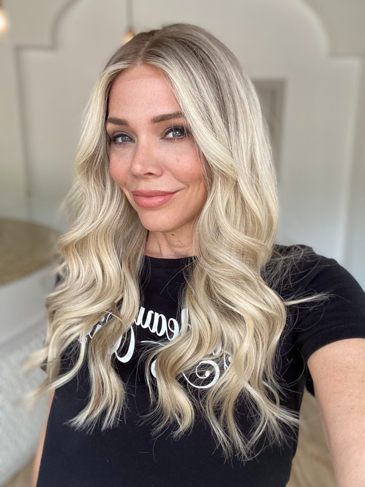 HUMAN HAIR HAND TIED DOUBLE LACE TOP WIG (SMALL CAP)# G-8446 GARDEAUX DELUXE