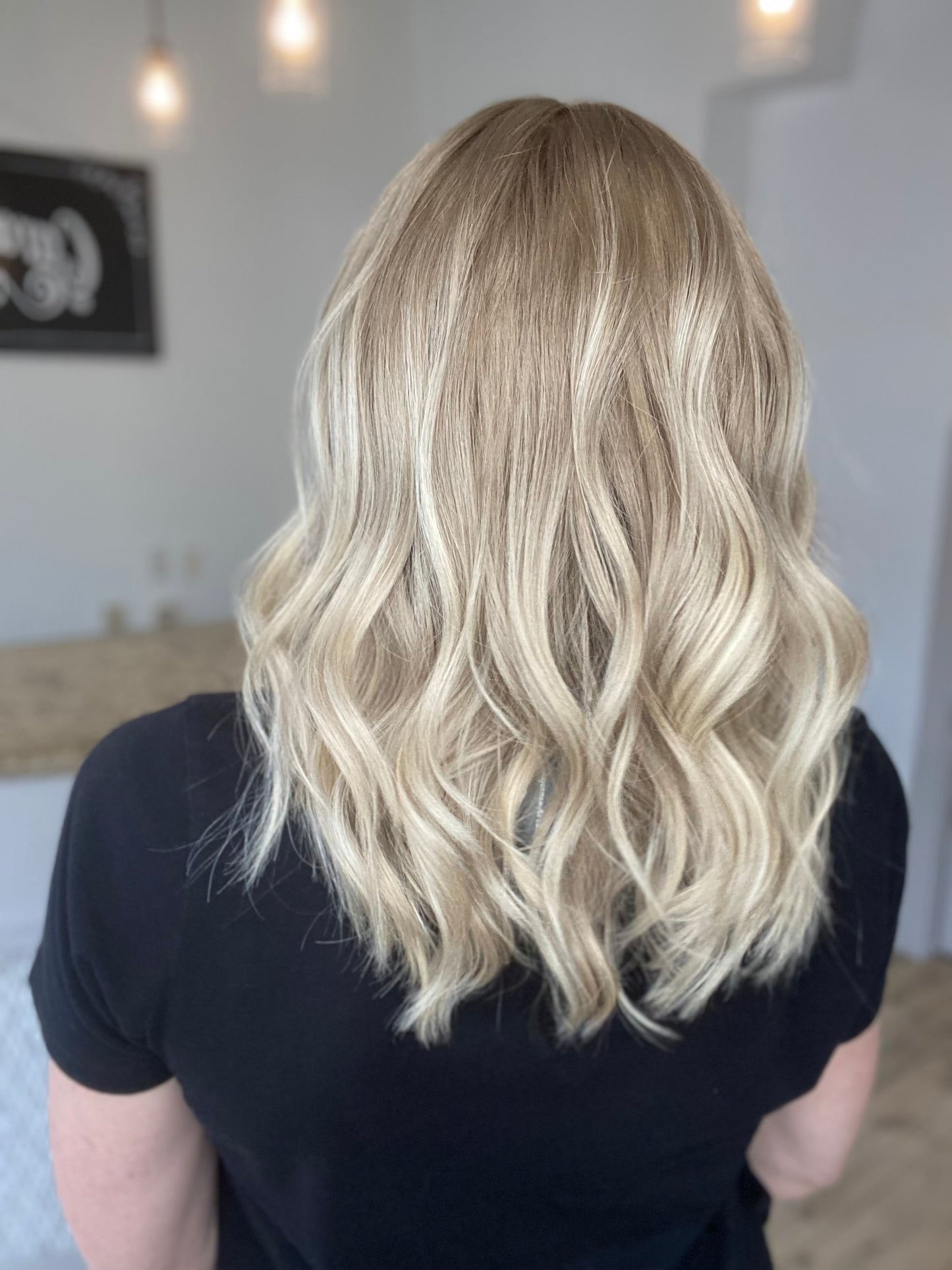 HUMAN HAIR HAND TIED SILICONE LINED WIG # G-8652