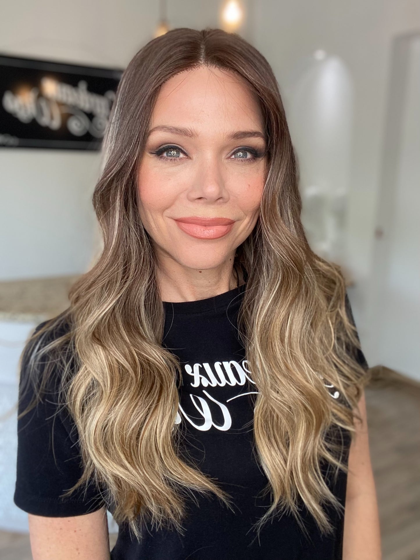 STOCK # LM16.15 GARDEAUX DELUXE DOUBLE LACE TOP SILICONE LINED WIG (MEDIUM CAP)