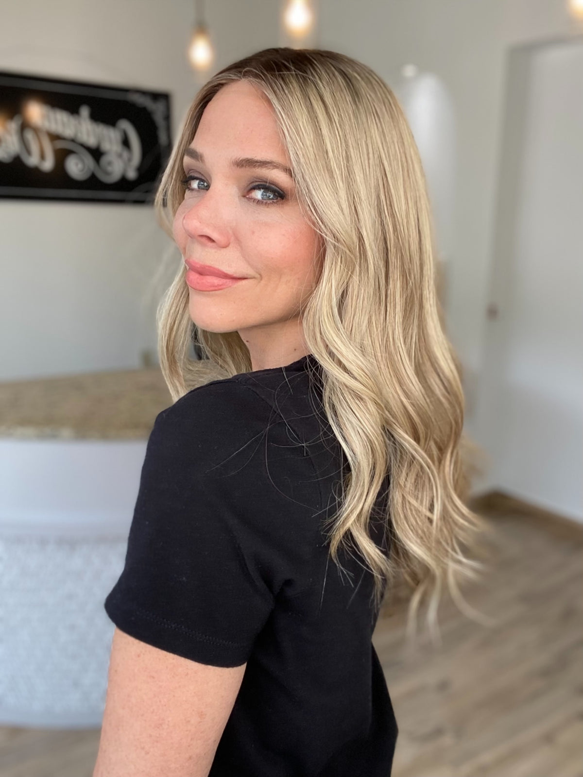 HUMAN HAIR HAND TIED WIG SILICONE LINED STOCK # JL2-325.14
