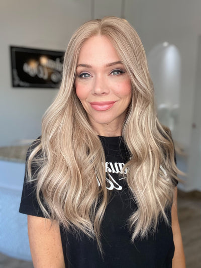 STOCK # BL-644.14 GARDEAUX DELUXE DOUBLE LACE TOP WIG (MEDIUM CAP)