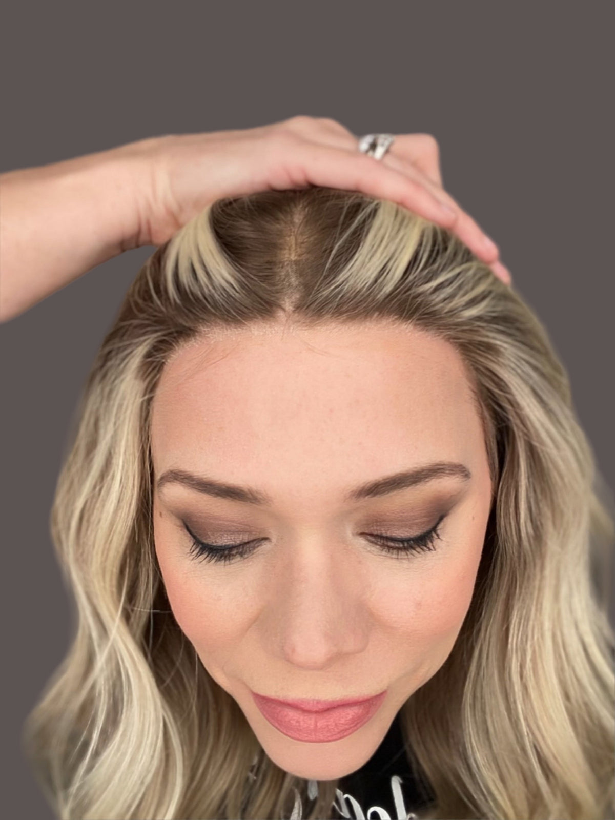 HUMAN HAIR MONO TOP HUMAN HAIR WIG (MEDIUM CAP) #G-8584